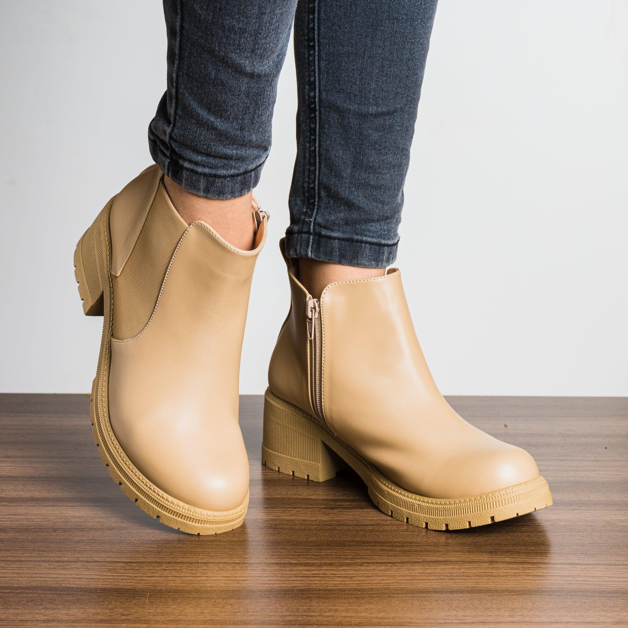 BOTAS MUJER ANNA BEIGE - 1