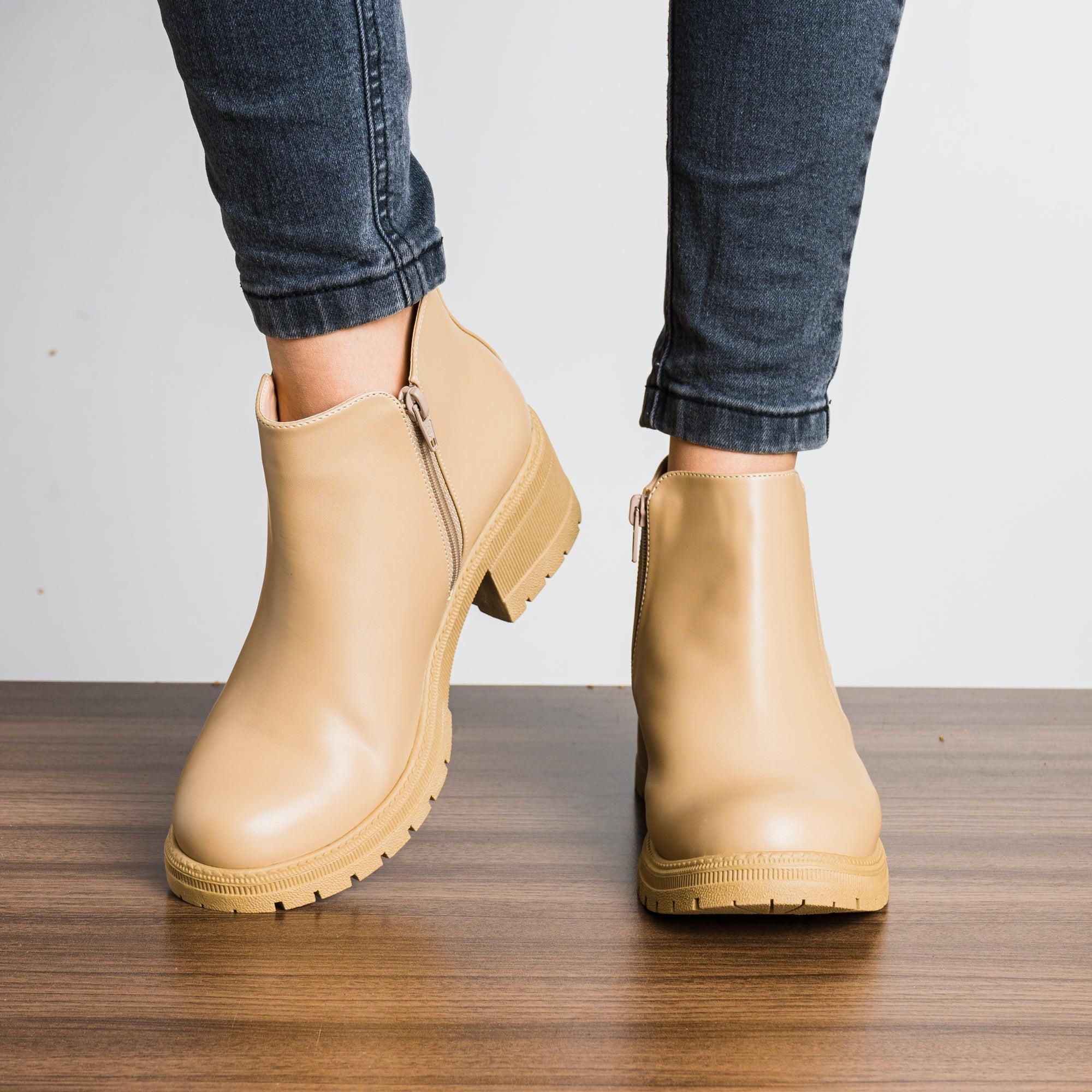 BOTAS MUJER ANNA BEIGE - 2