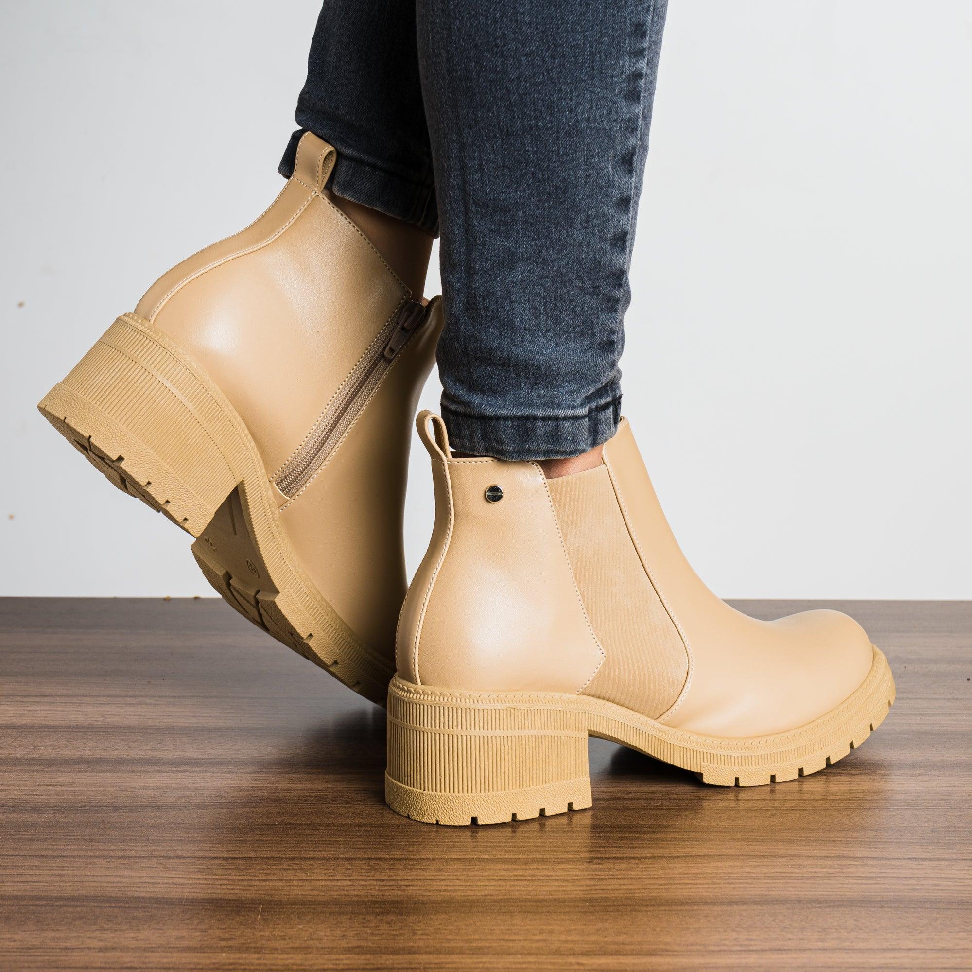 BOTAS MUJER ANNA BEIGE - 3