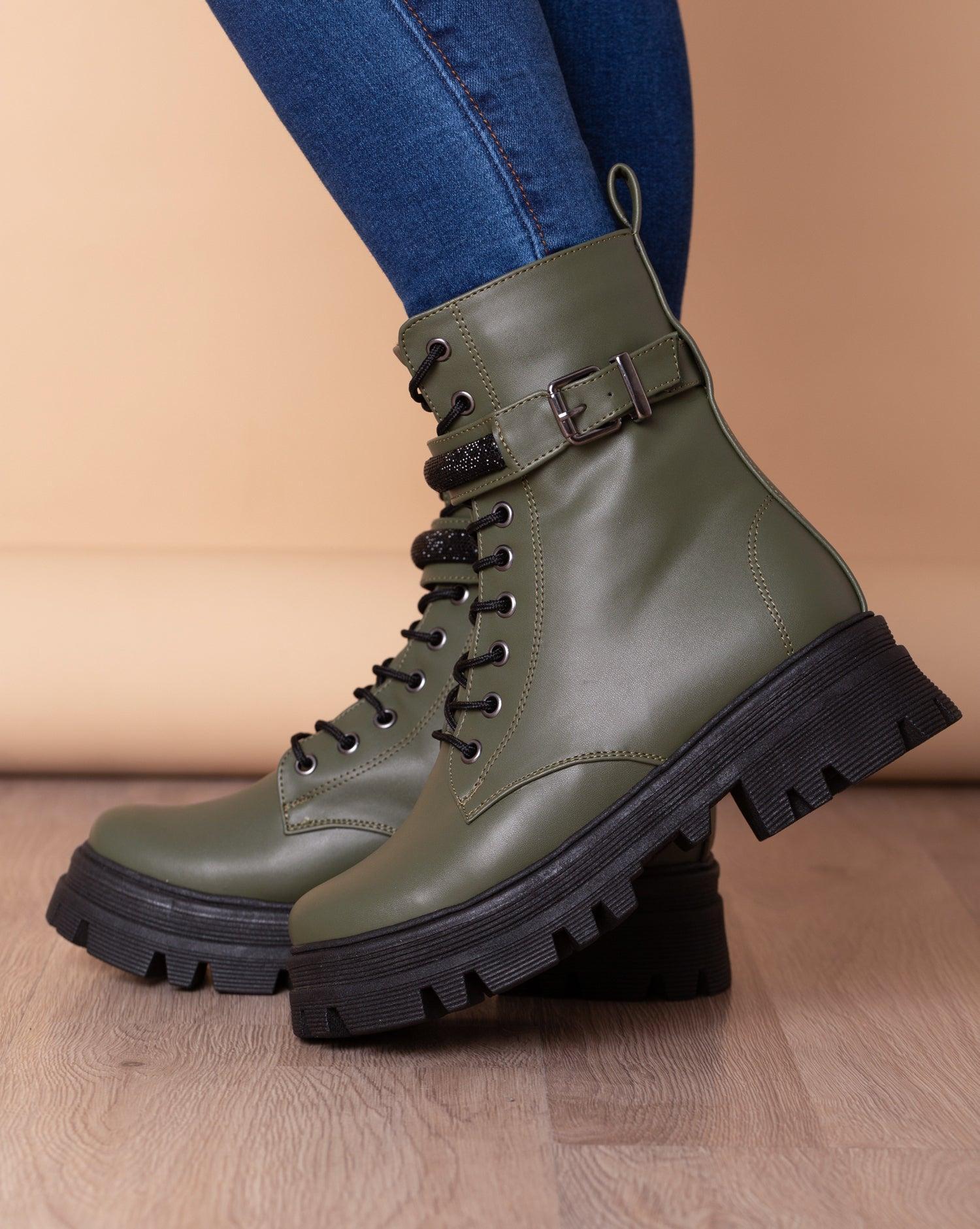 BOTAS MUJER COAST MILITAR - 1