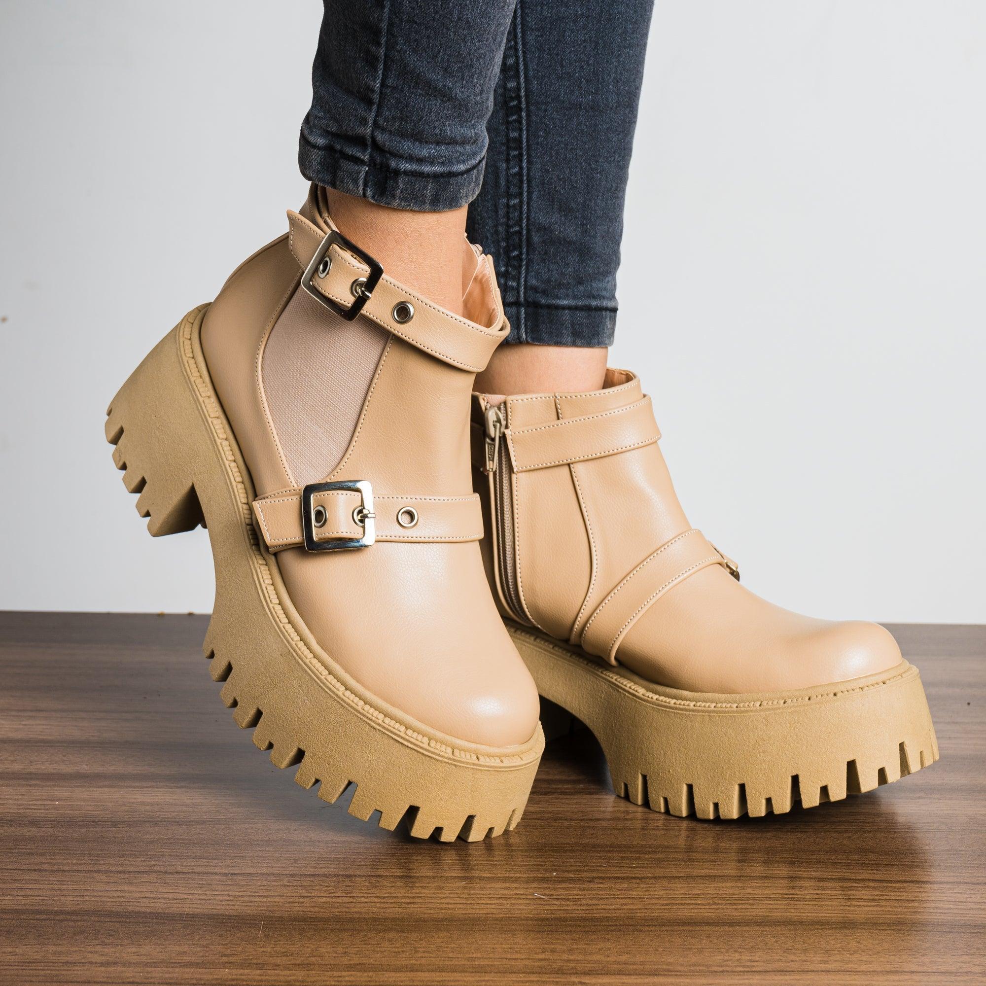 BOTAS MUJER ALIZE BEIGE - 1