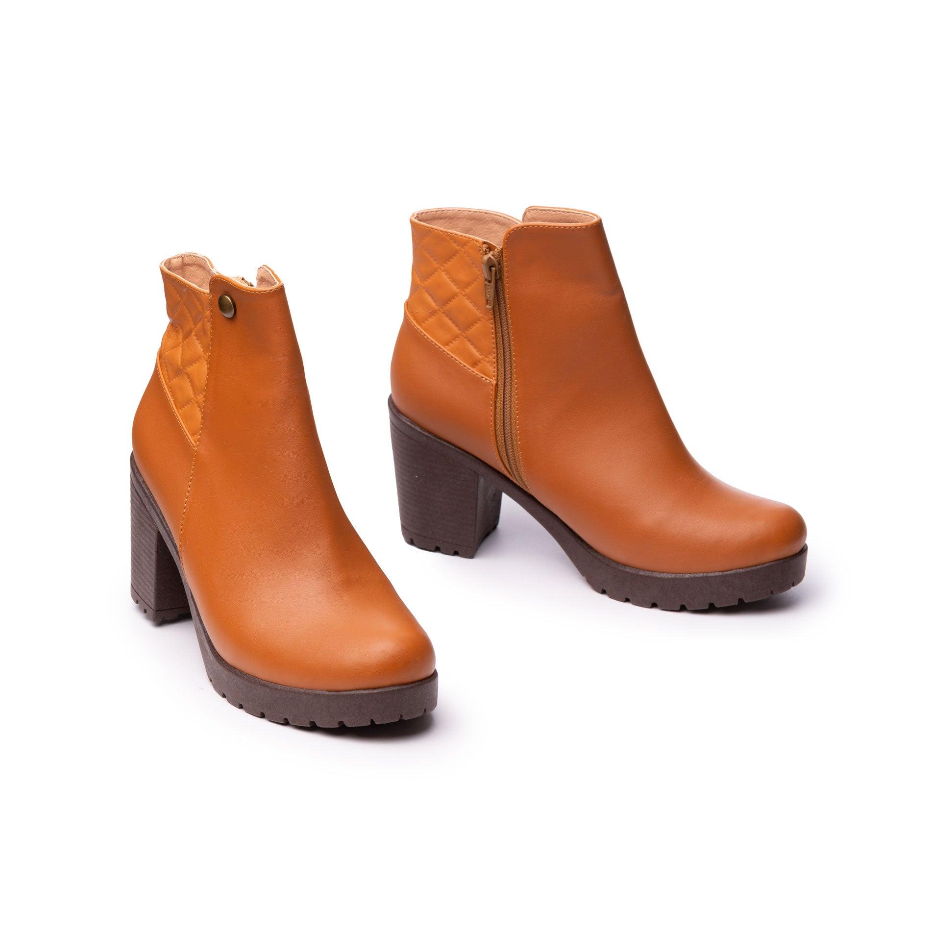 BOTINES MUJER HAVRE CAMEL - 5
