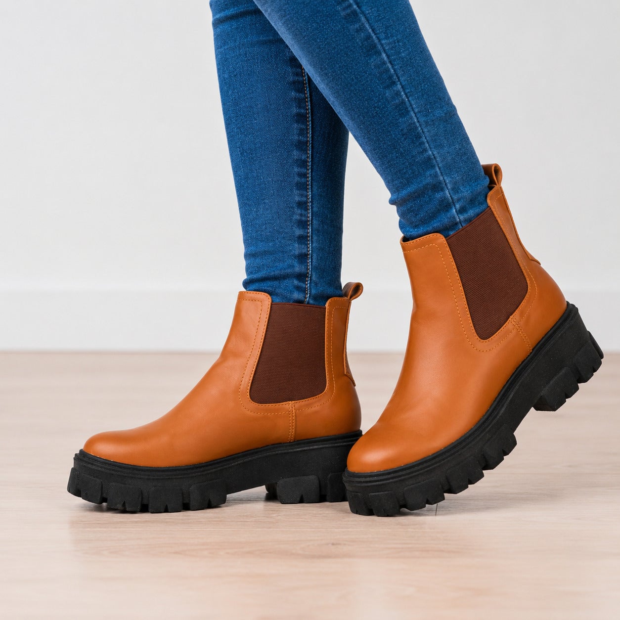 BOTAS MUJER ORURO CAMEL - 1