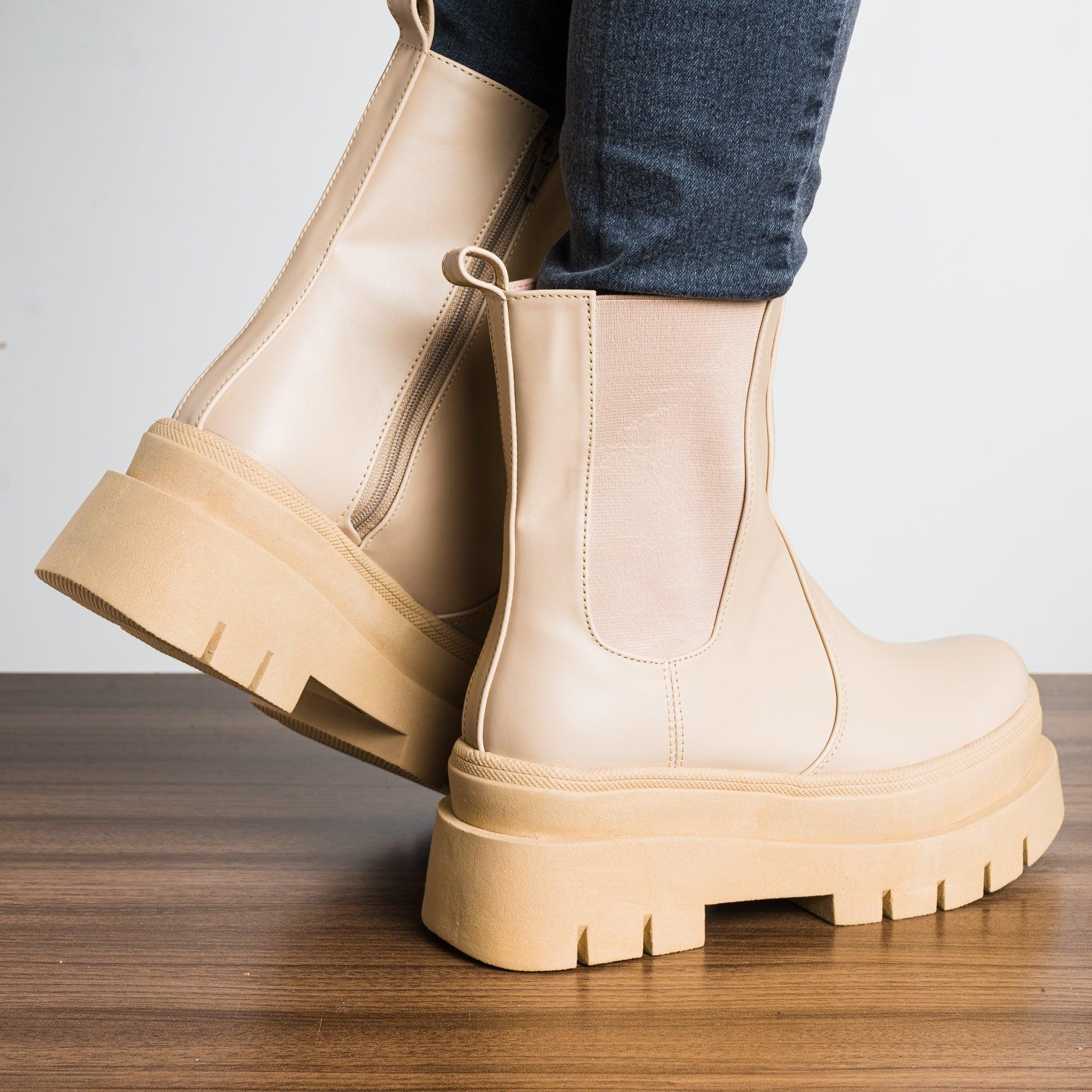 BOTAS MUJER FISHERT 2.0 BEIGE - 3