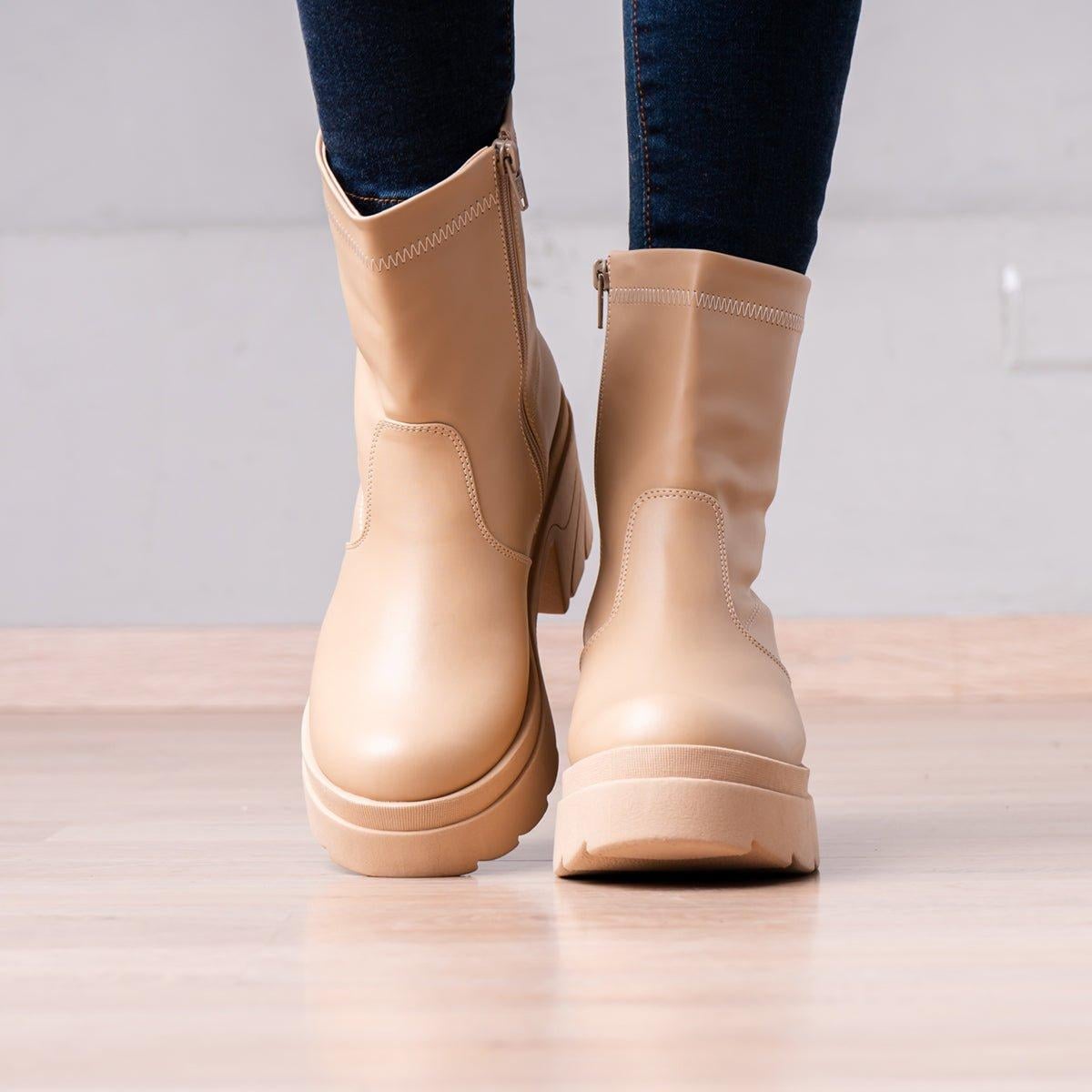 BOTINES MUJER NADIA BEIGE - 3