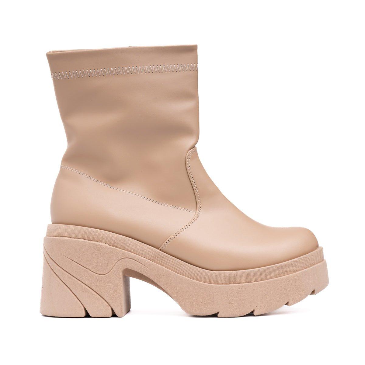BOTINES MUJER NADIA BEIGE - 4