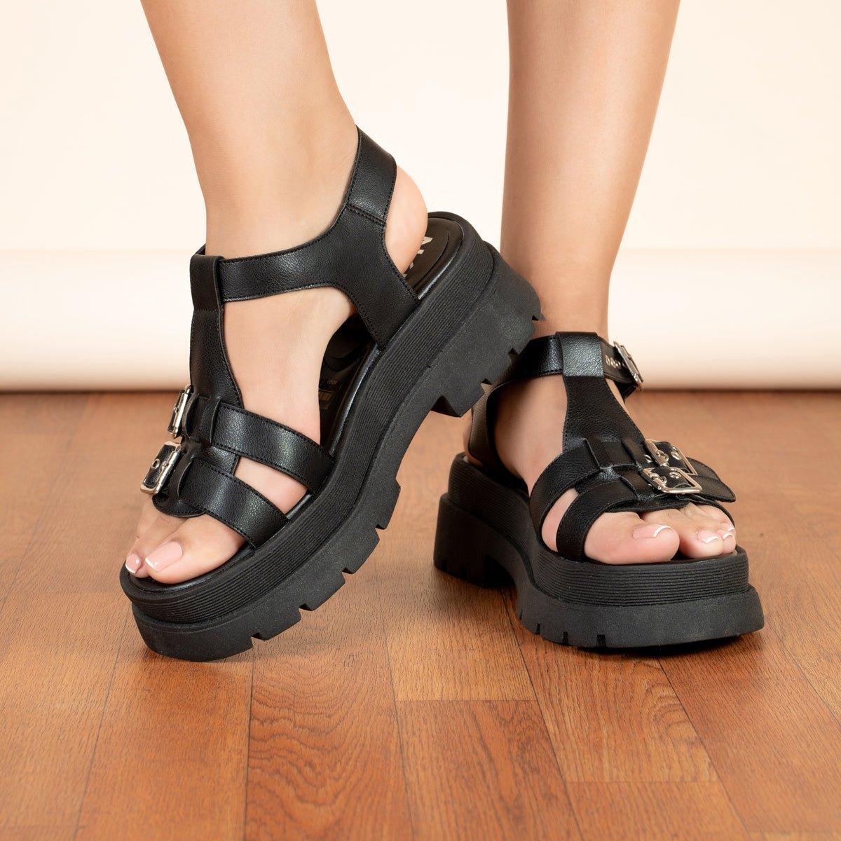 SANDALIAS CASUALES MUJER SAN ANDRES 2.0 NEGRO - 2