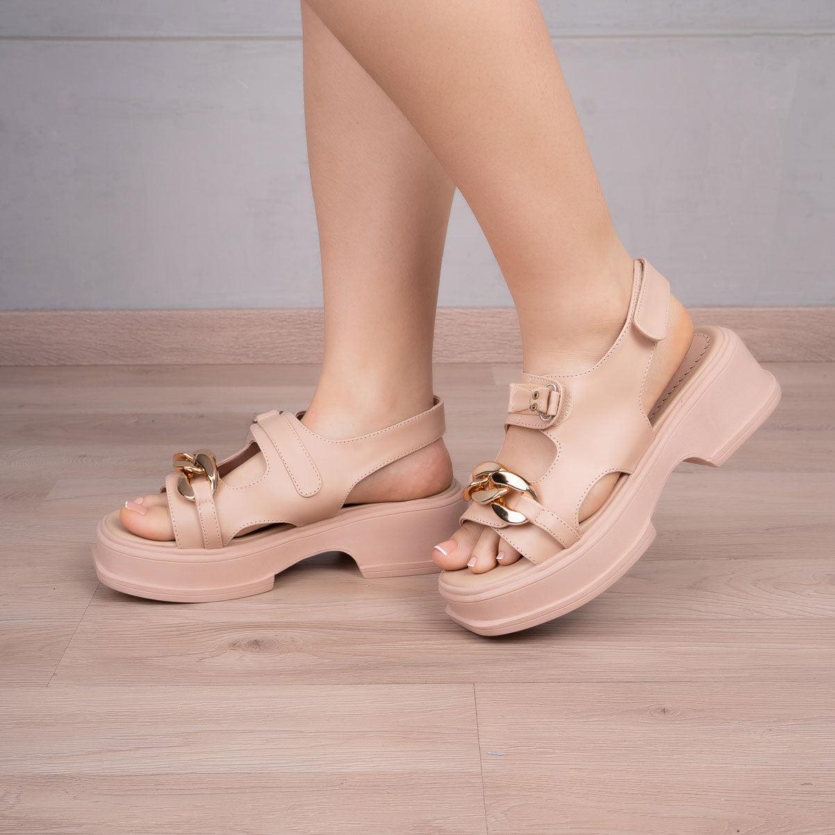 SANDALIAS CASUALES MUJER MONROVIA NUDE - 1