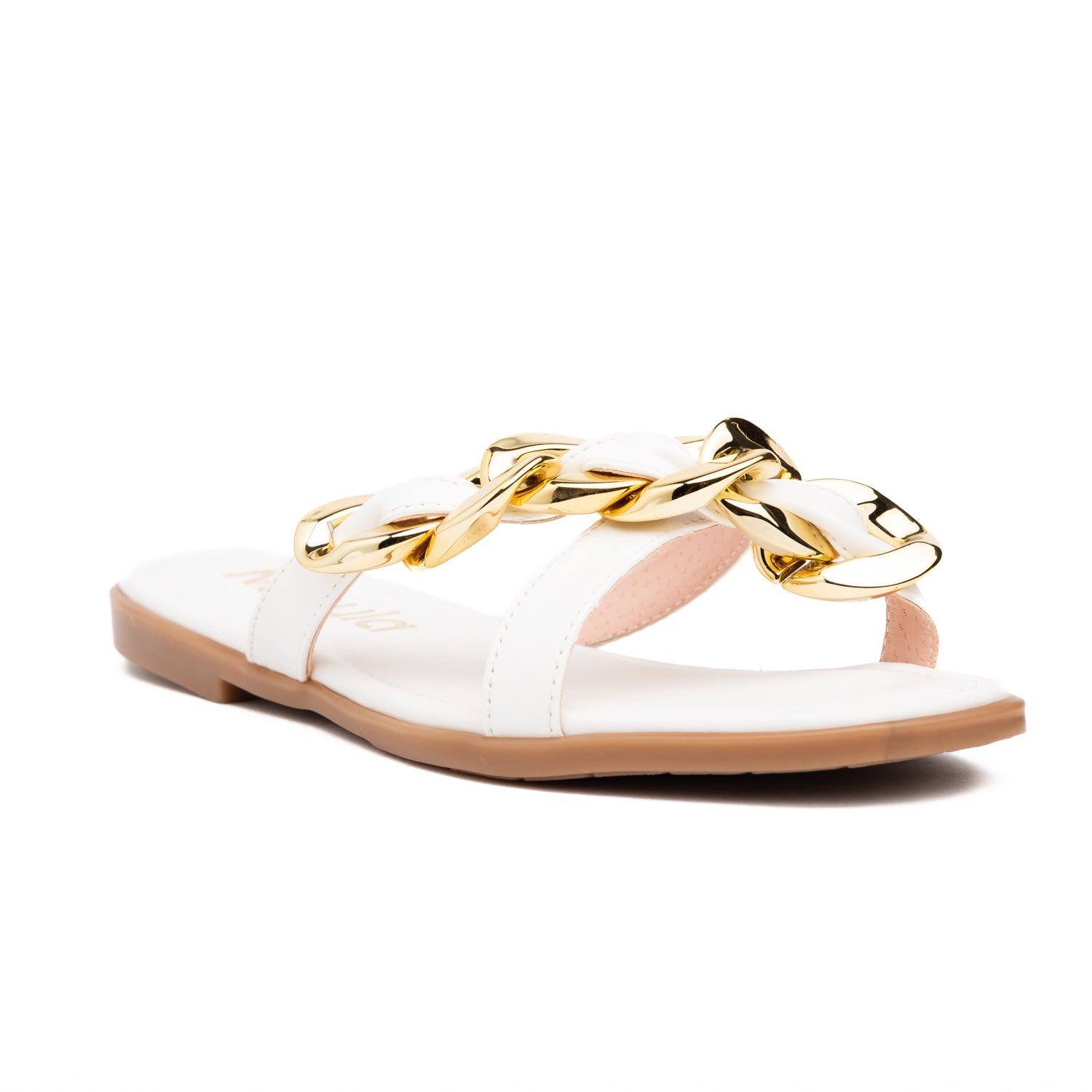 SANDALIAS CASUALES MUJER DELMAS BLANCO - 3