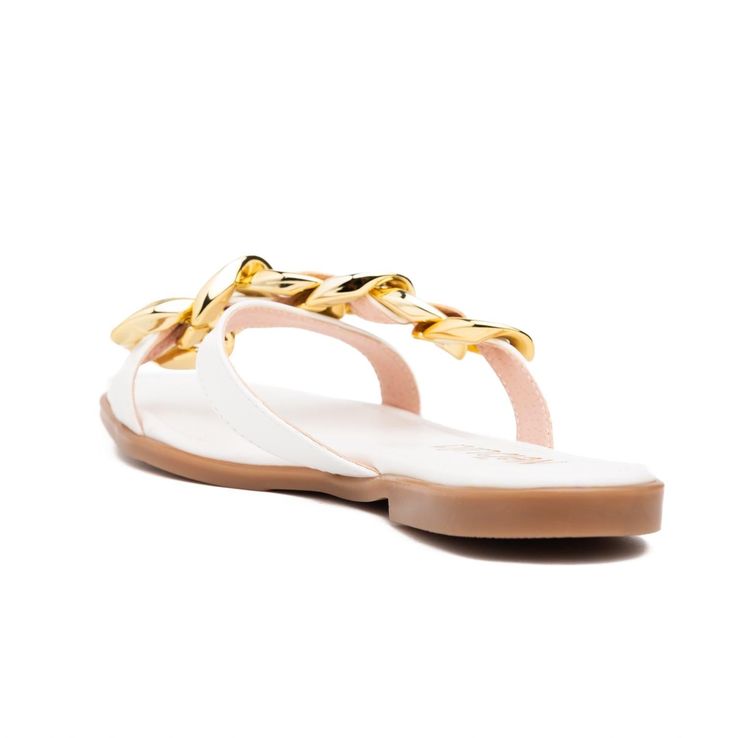 SANDALIAS CASUALES MUJER DELMAS BLANCO - 4