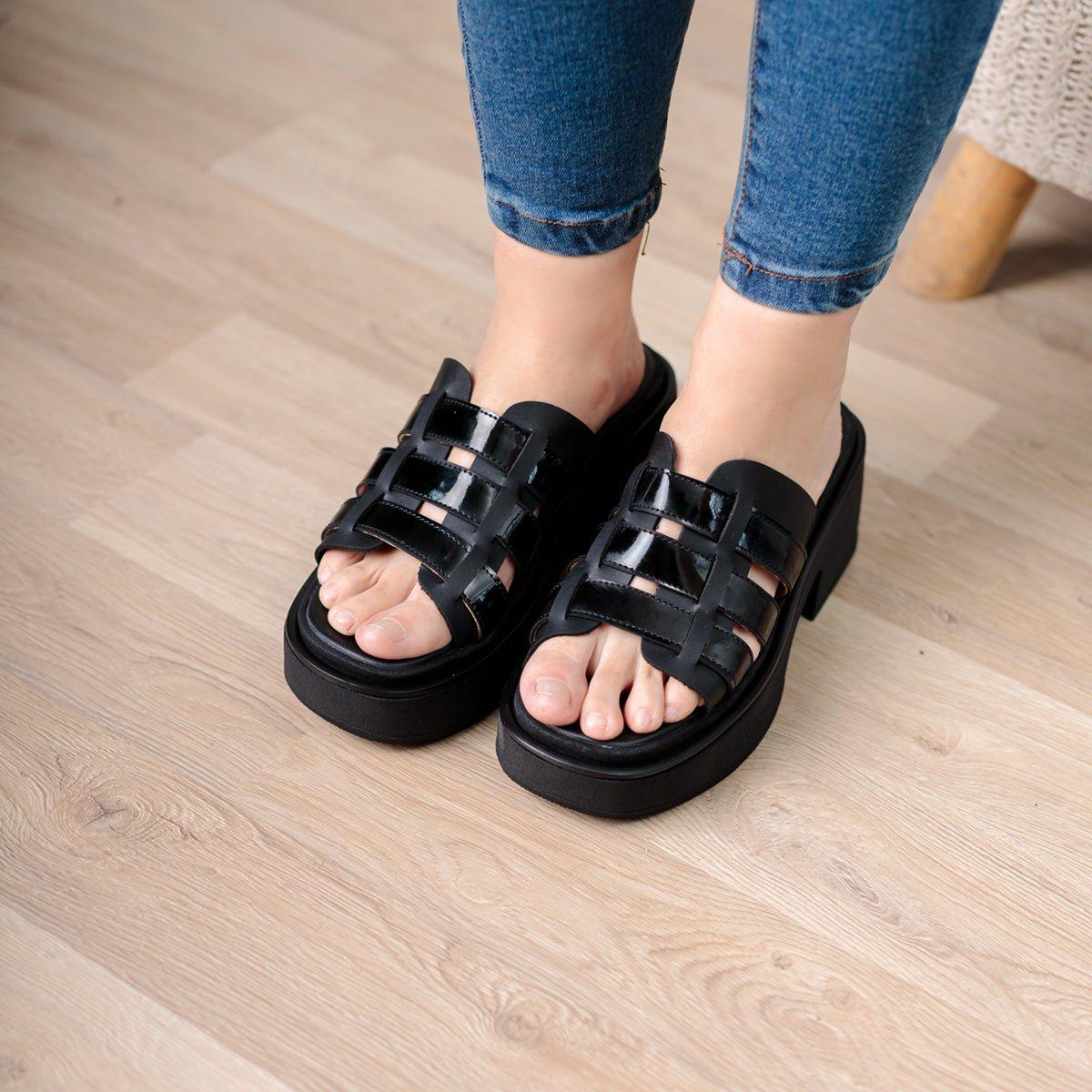 SANDALIAS CASUALES MUJER TRIDENTE NEGRO - 2