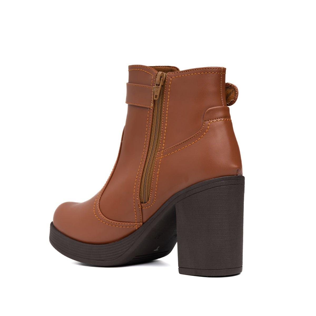 BOTINES MUJER VEATA CAMEL - 6