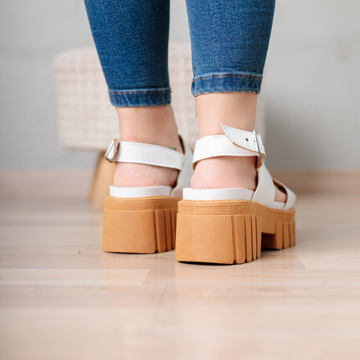 SANDALIAS CASUALES MUJER HANOBI BLANCO - 3