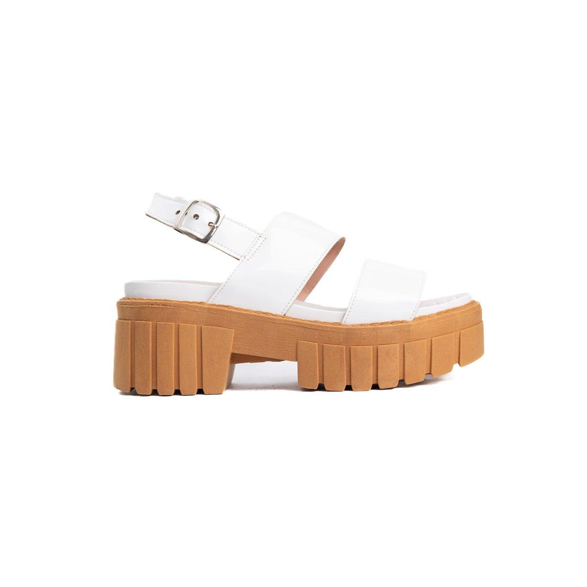 SANDALIAS CASUALES MUJER HANOBI BLANCO - 5