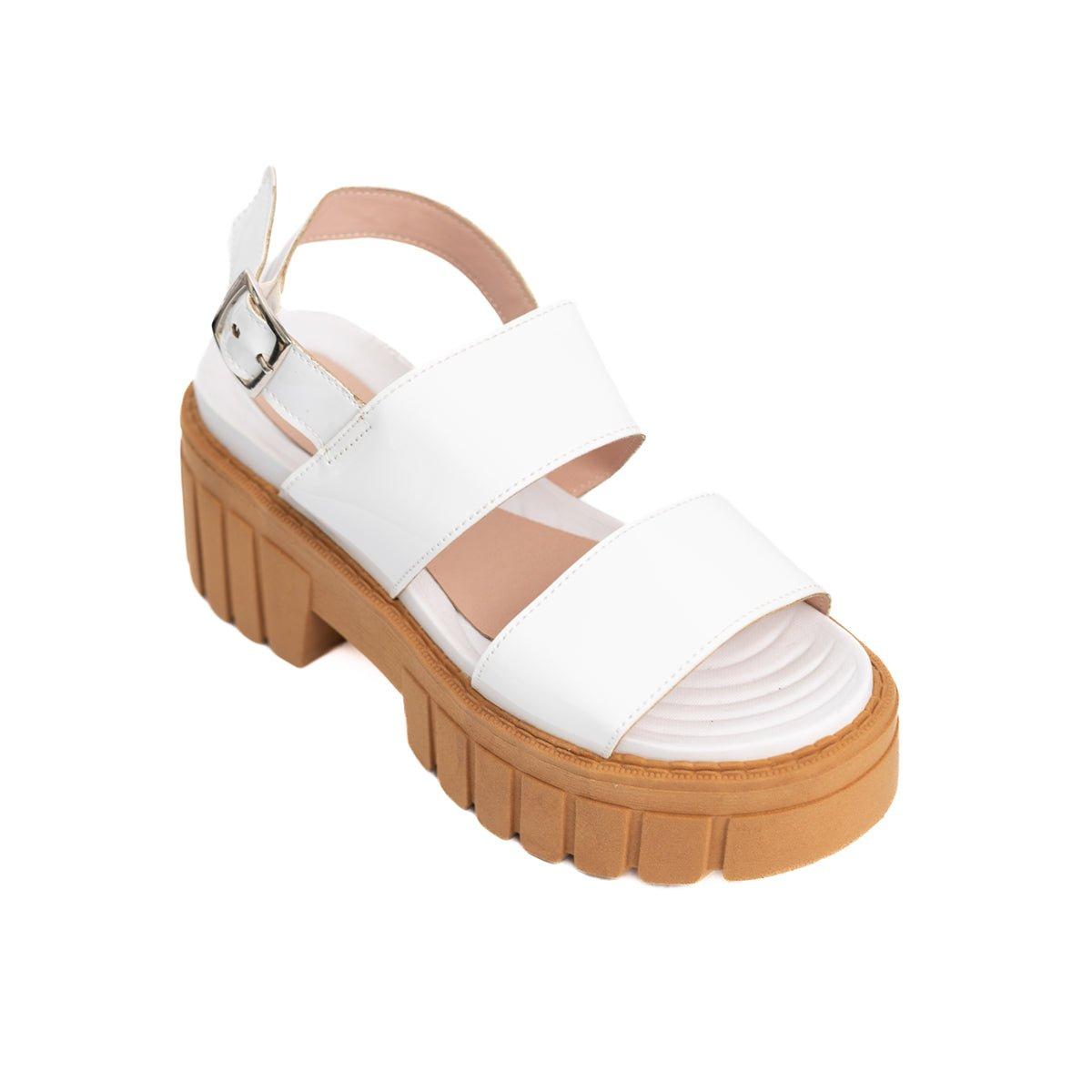 SANDALIAS CASUALES MUJER HANOBI BLANCO - 6