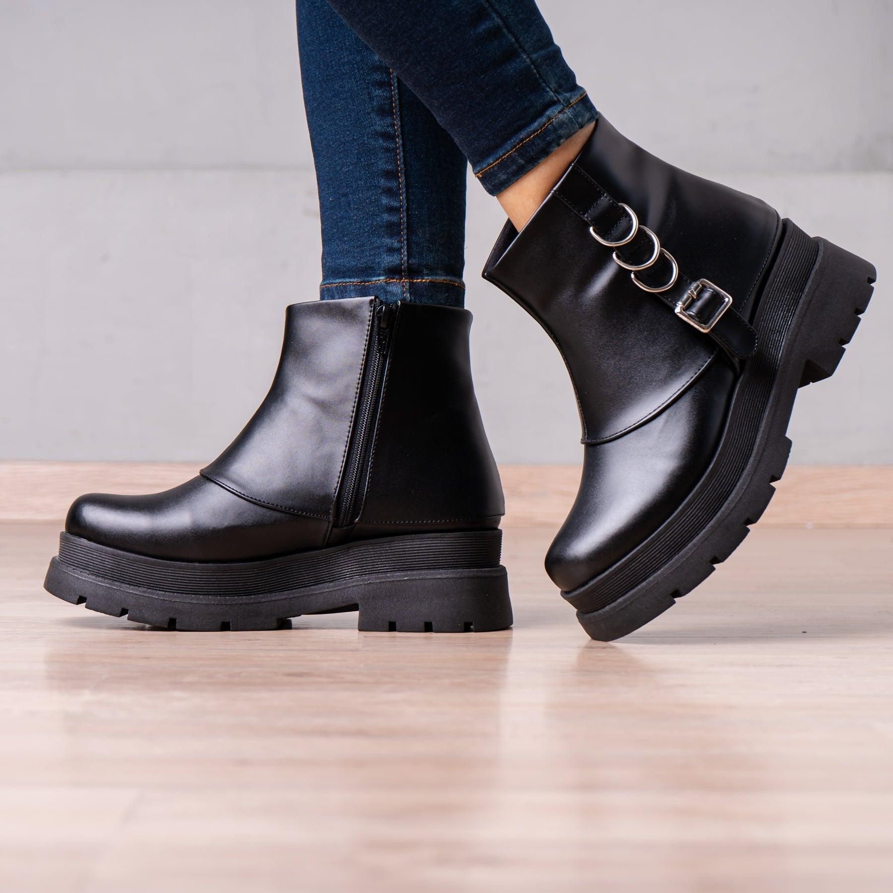 BOTINES MUJER NOMINI NEGRO - 1