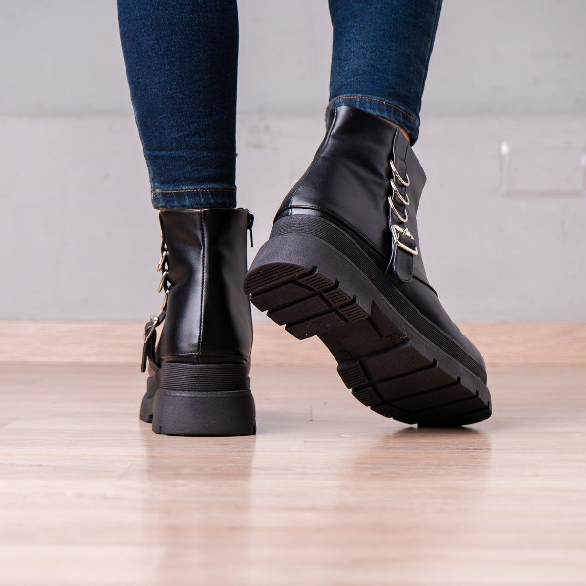 BOTINES MUJER NOMINI NEGRO - 3