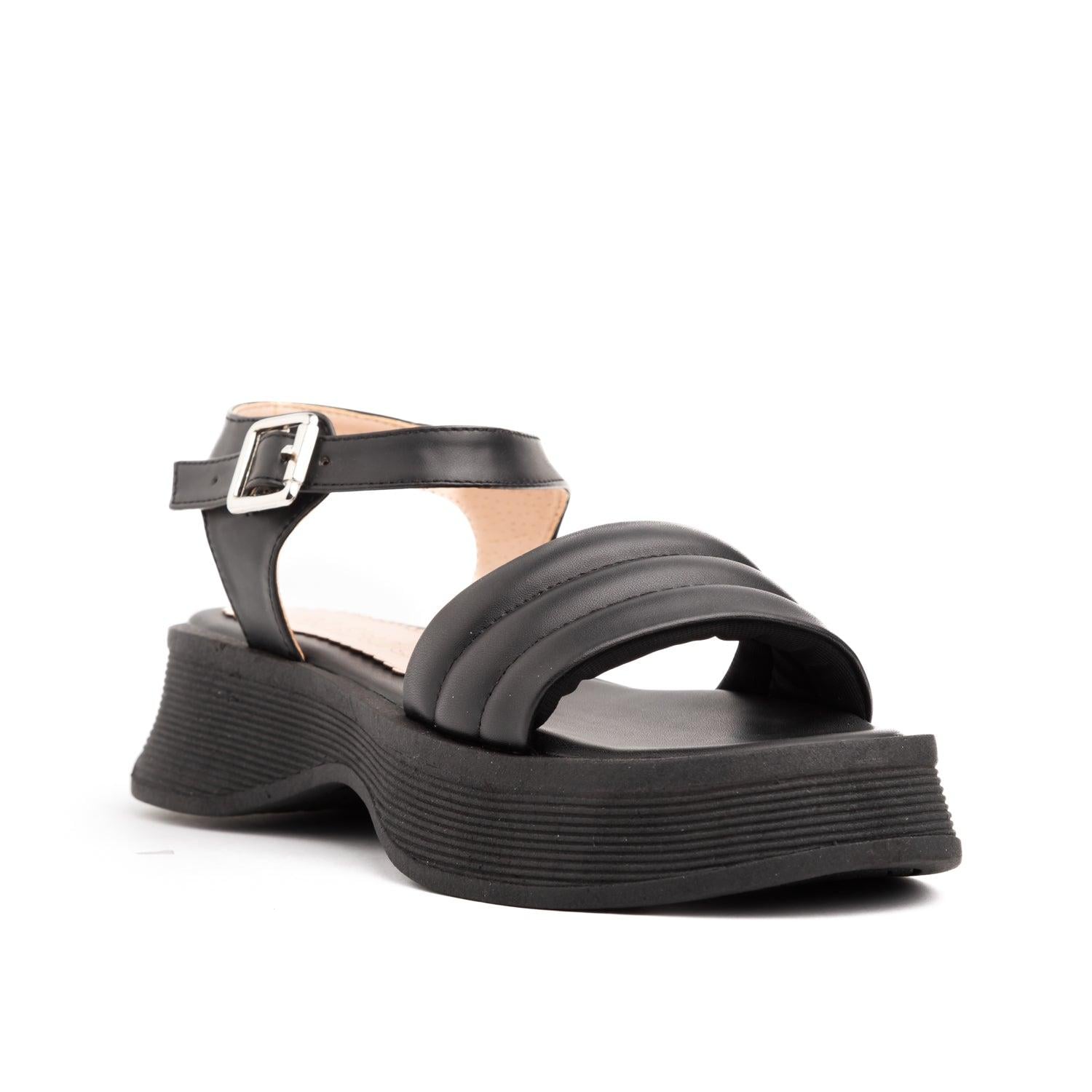 SANDALIAS CASUALES MUJER KAZIZ NEGRO - 5