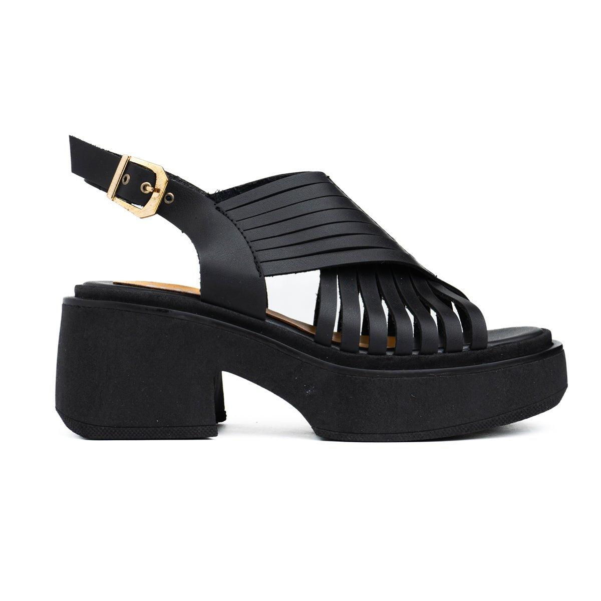 SANDALIAS CASUALES MUJER BRENTONI NEGRO - 3