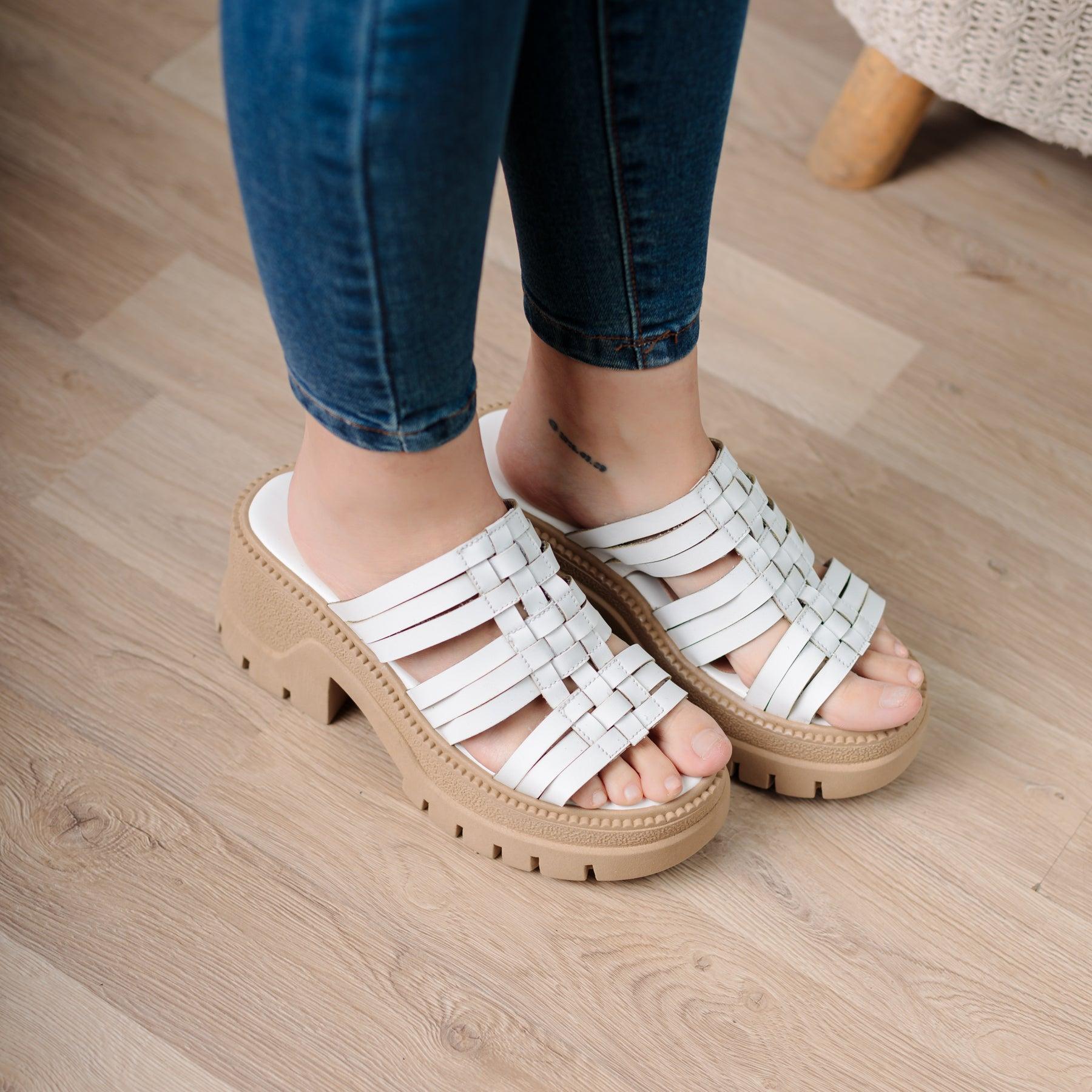 SANDALIAS CASUALES MUJER JOB BLANCO - 1