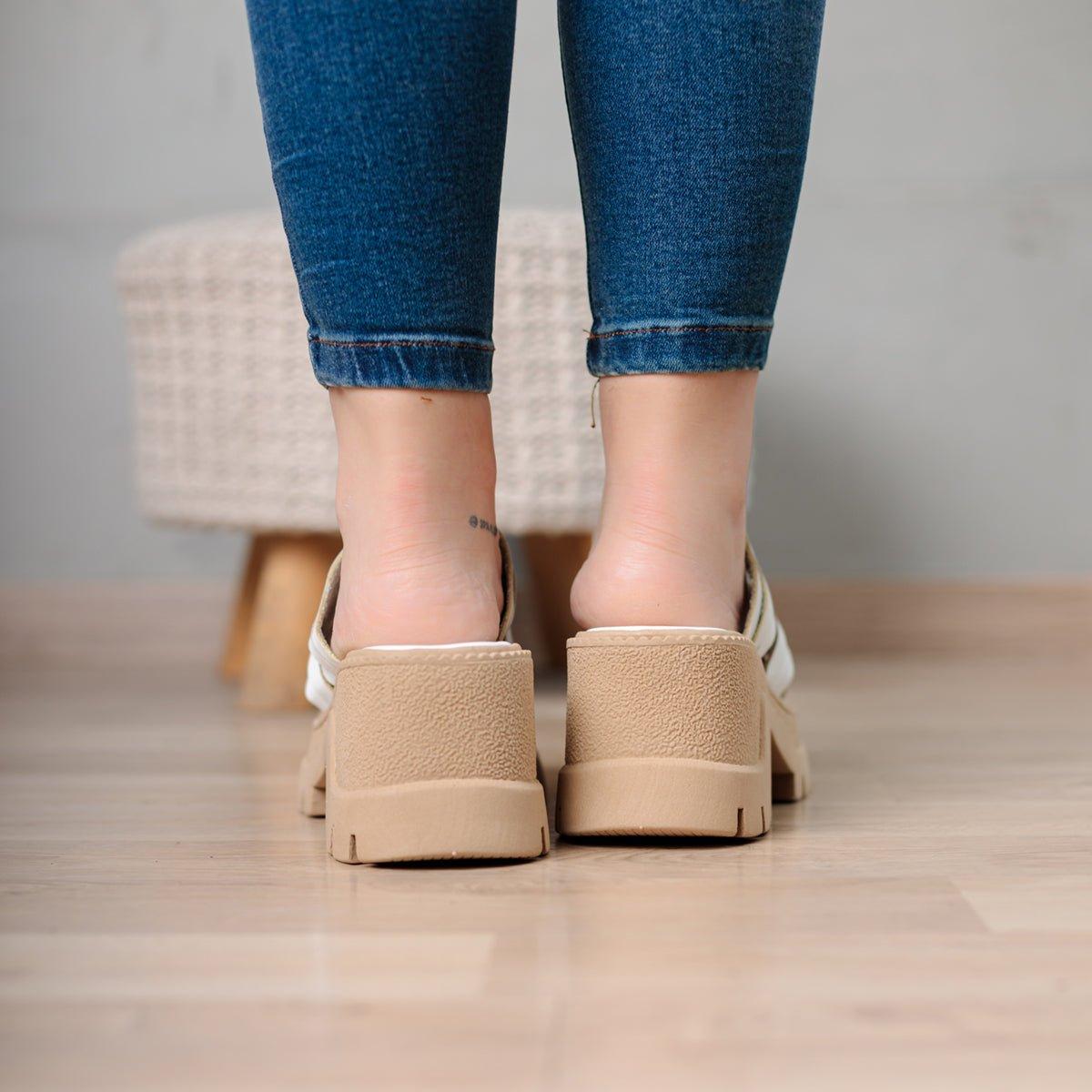 SANDALIAS CASUALES MUJER JOB BLANCO - 3