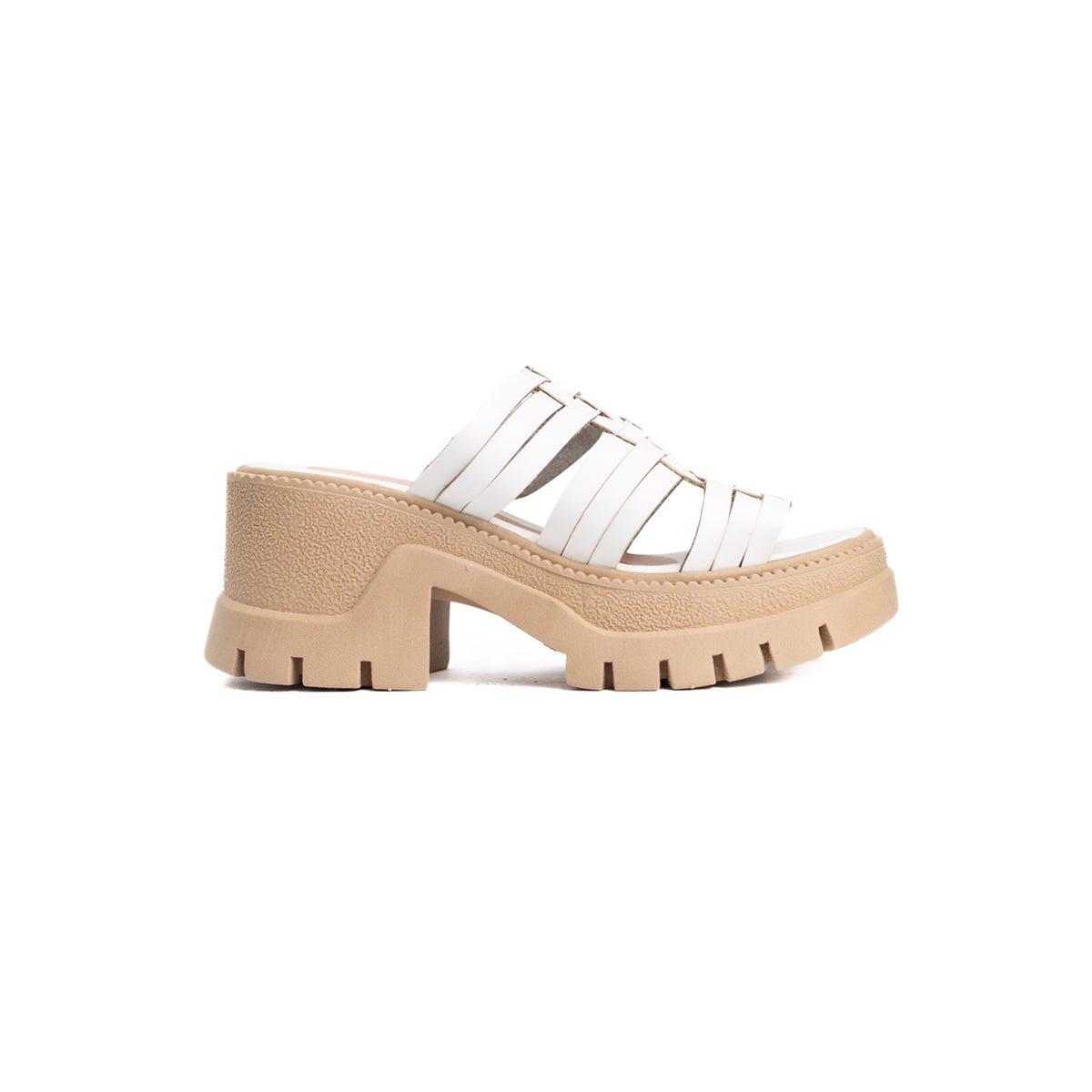 SANDALIAS CASUALES MUJER JOB BLANCO - 4