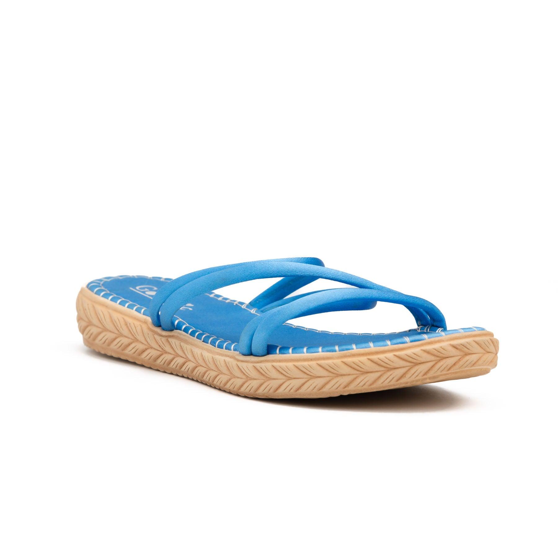 SANDALIAS CASUALES MUJER PORT LOUIS CELESTE - 3