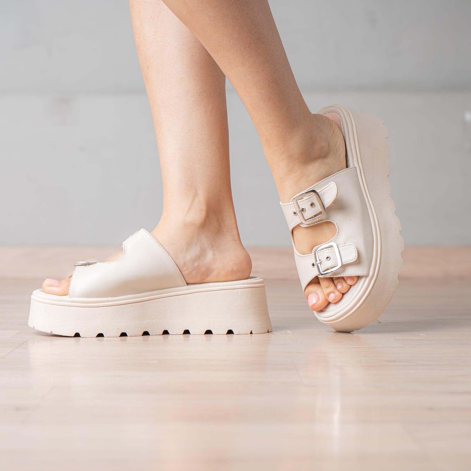 SANDALIAS CASUALES MUJER JOVINAH NUDE - 1