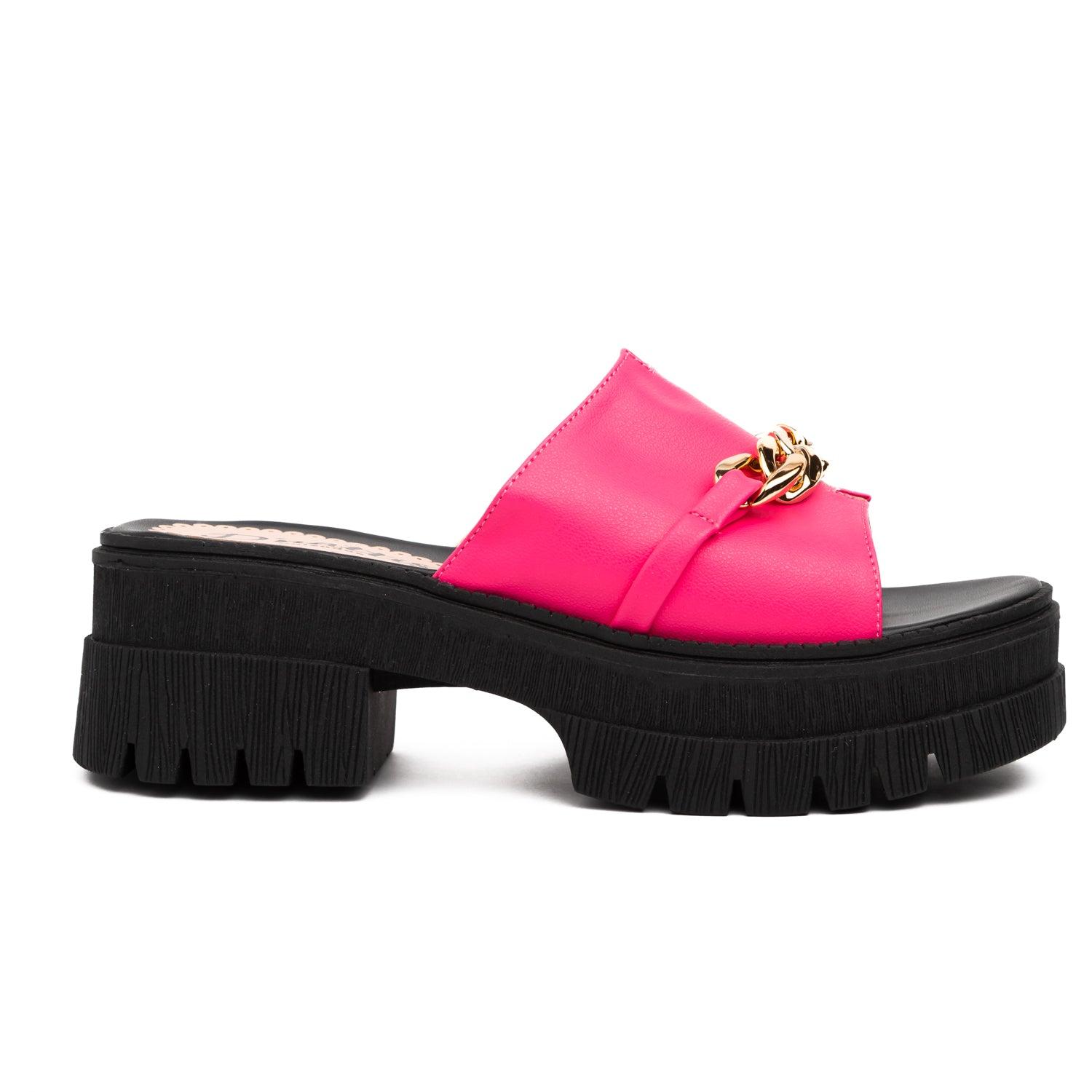 SANDALIAS CASUALES MUJER ABU DABI FUCSIA - 2