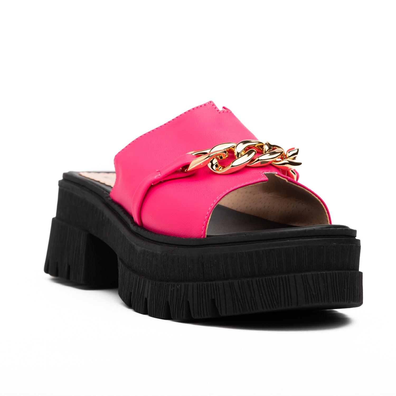 SANDALIAS CASUALES MUJER ABU DABI FUCSIA - 3