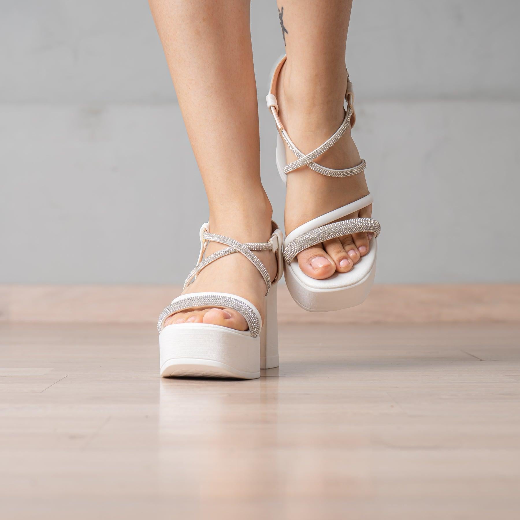 SANDALIAS DE VESTIR MUJER ISABELL BLANCO - 2