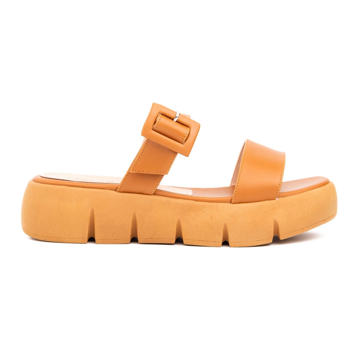 SANDALIAS CASUALES MUJER HAKEEM CAMEL - 4