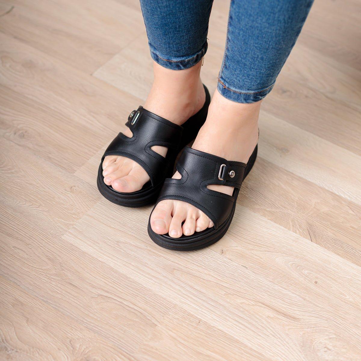 SANDALIAS CASUALES MUJER HEMIX NEGRO - 2
