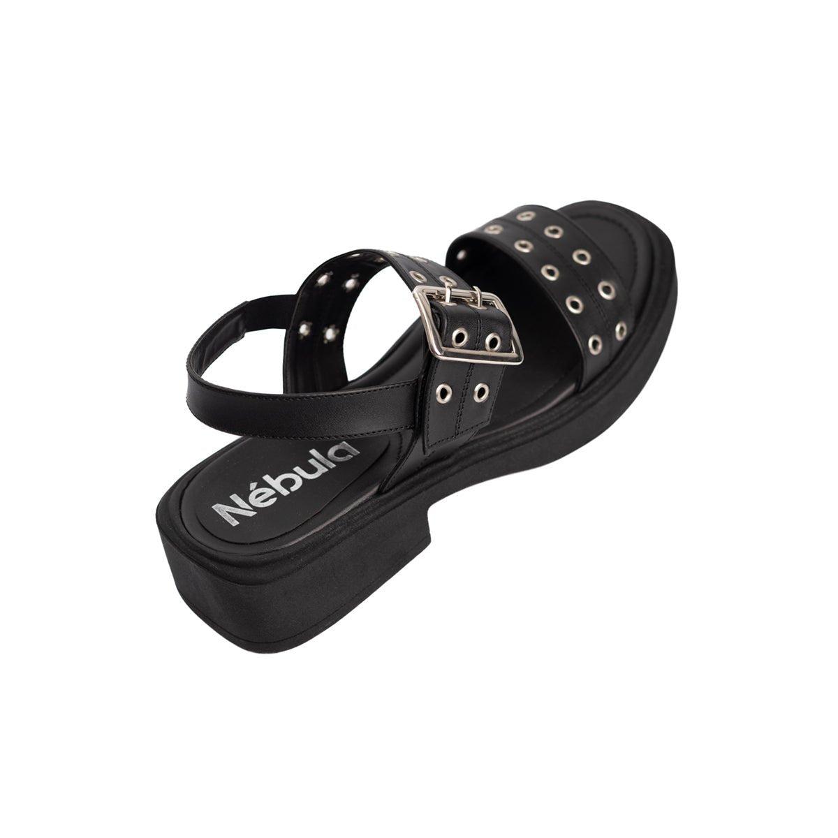 SANDALIAS CASUALES MUJER VASTIAN NEGRO - 6