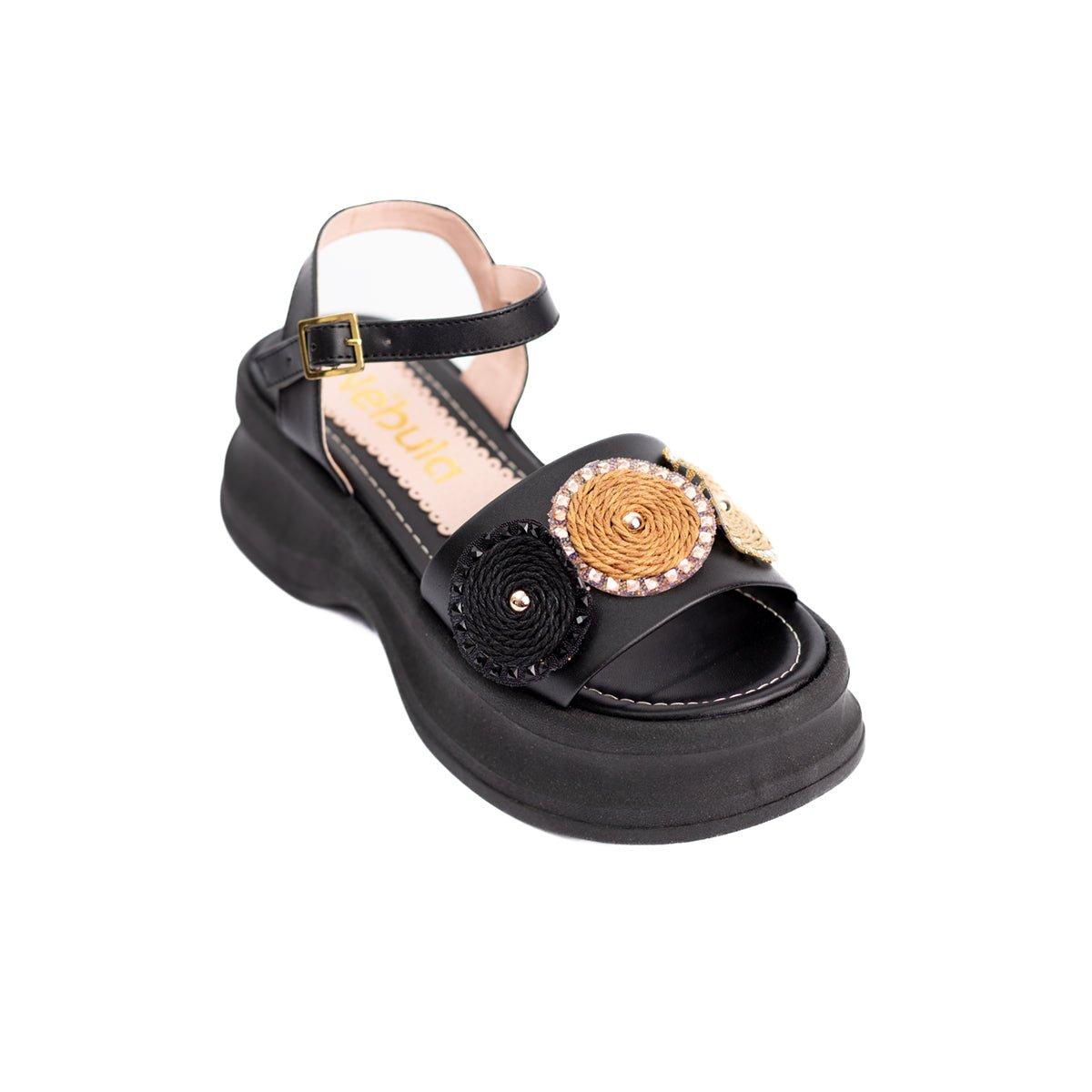 SANDALIAS CAUALES MUJER SNEZANA NEGRO - 5