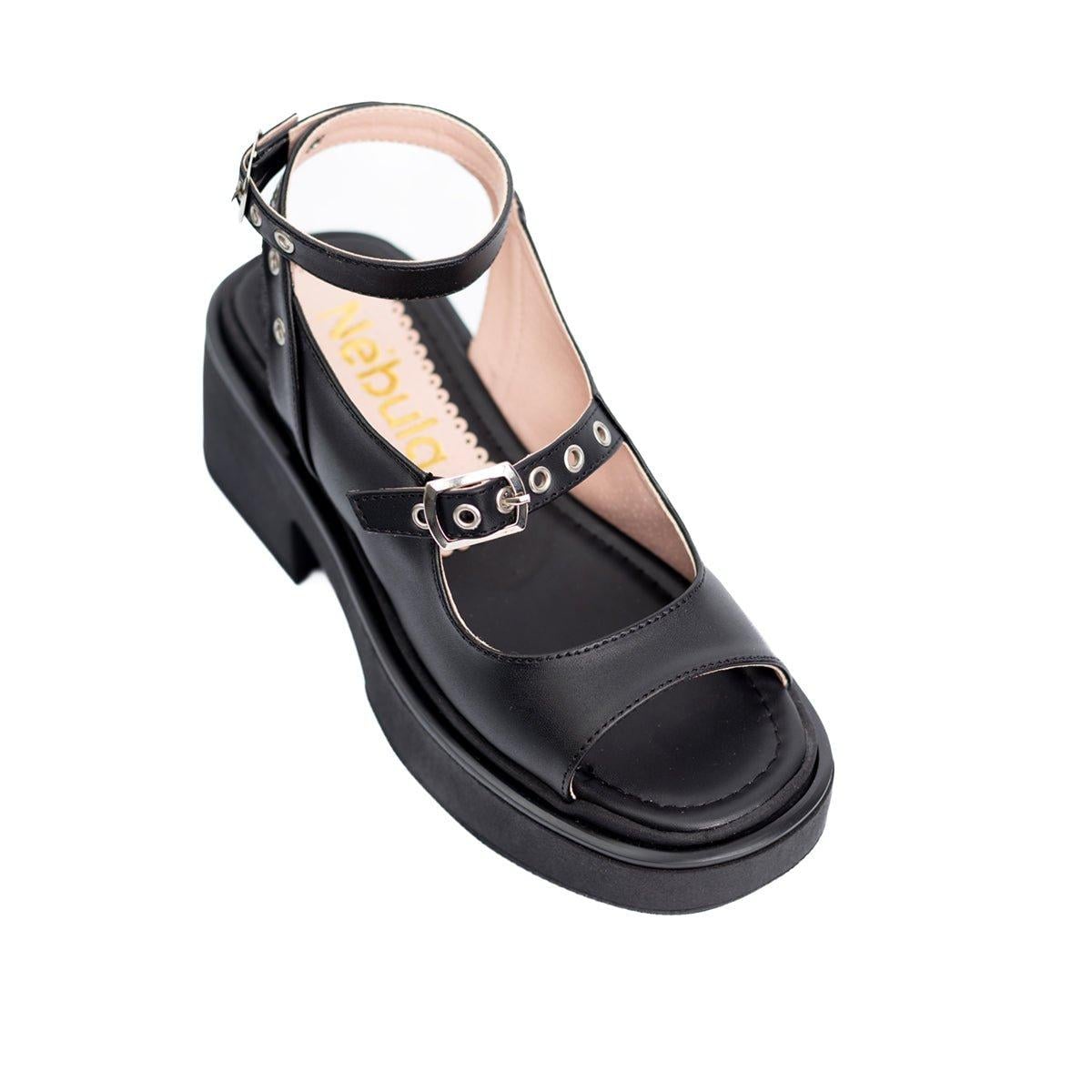 SANDALIAS CASUALES MUJER VASELA NEGRO - 5