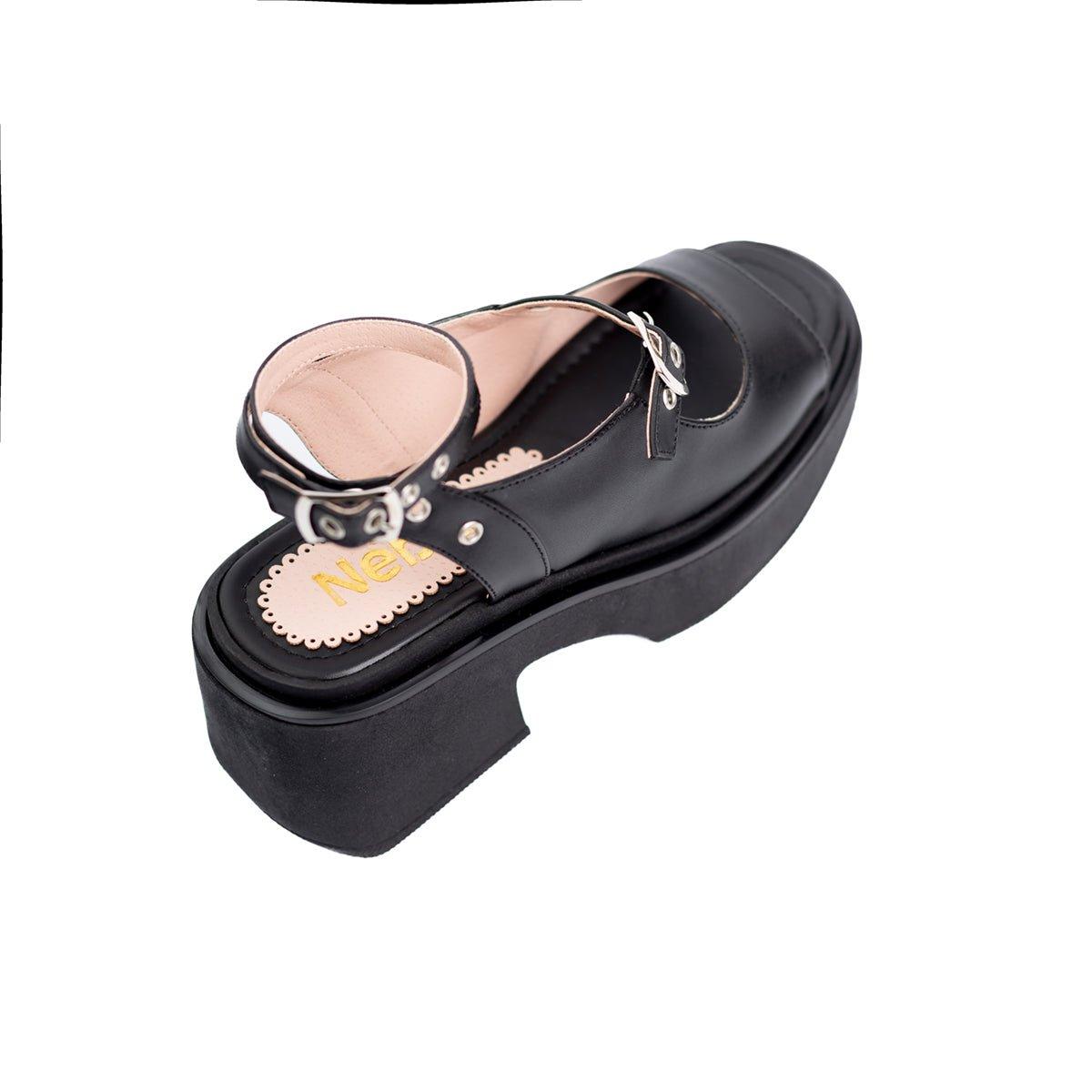 SANDALIAS CASUALES MUJER VASELA NEGRO - 6
