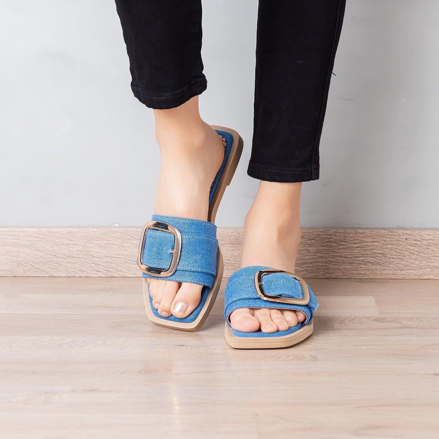 SANDALIAS CASUALES MUJER WILKENS DERIM - 1