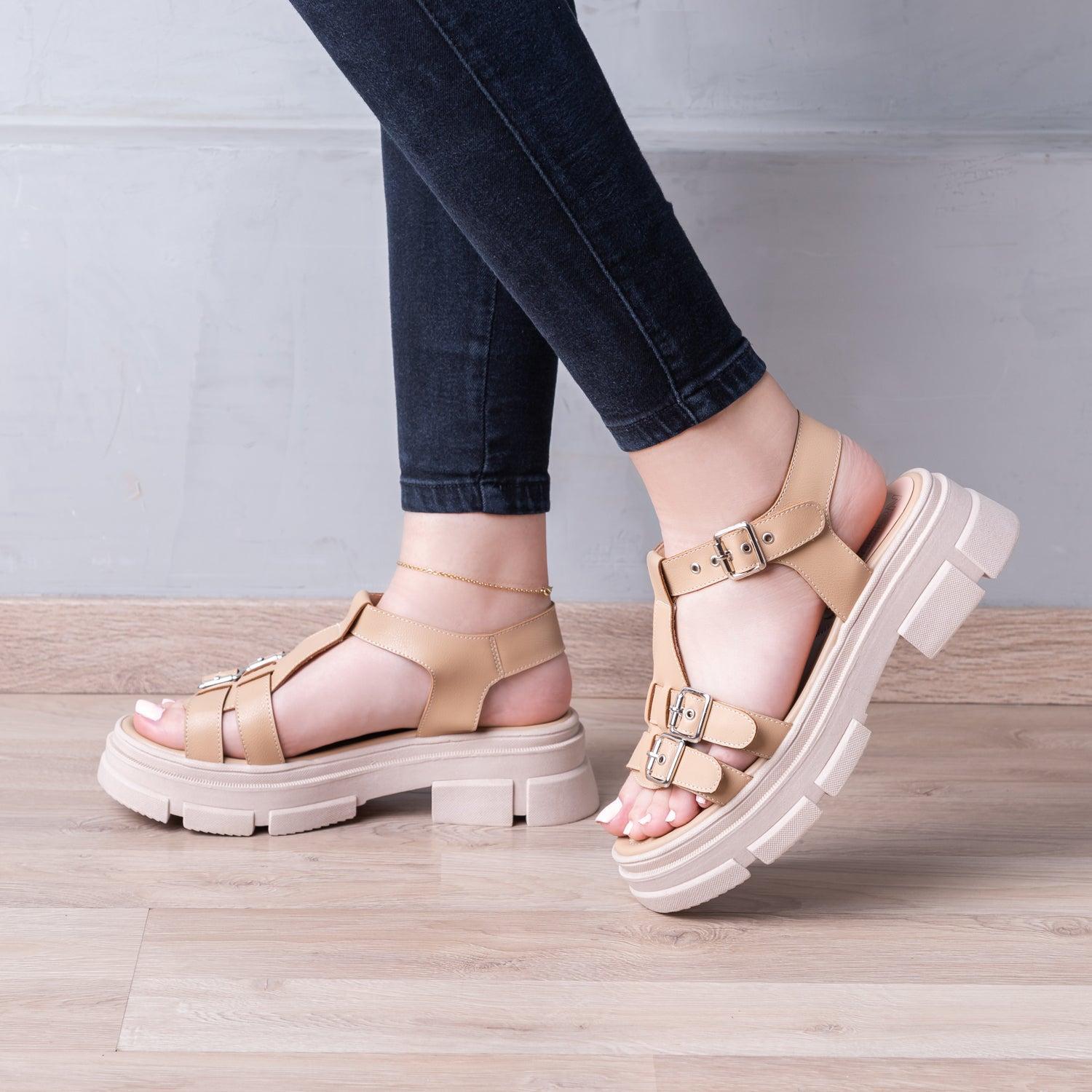 SANDALIAS CASUALES MUJER SAN ANDRES NUDE - 1