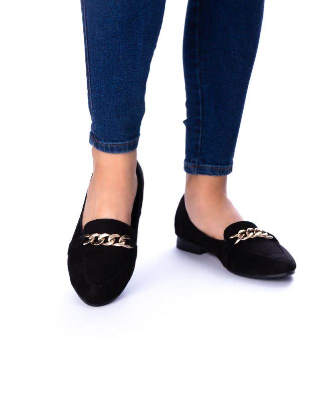 SANDALIAS MUJER ZURICH NEGRO GAMUZA - 2