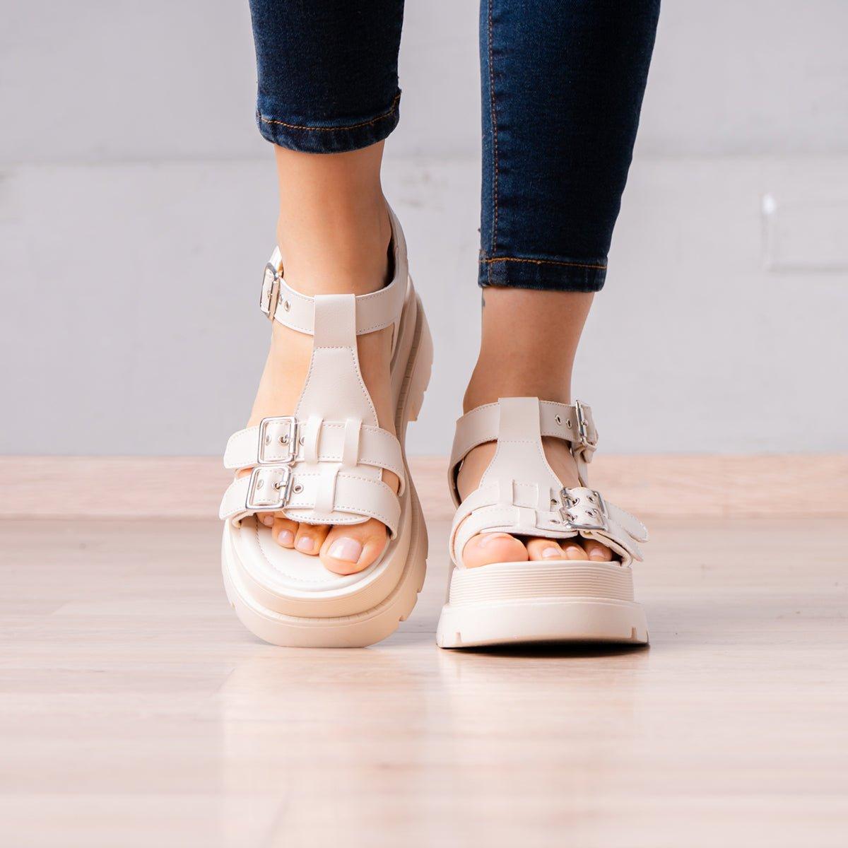 SANDALIAS CASUALES MUJER SAN ANDRES 2.0 HUESO - 2
