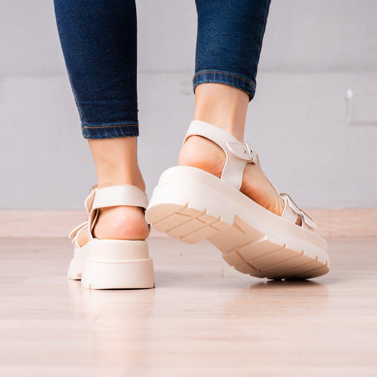 SANDALIAS CASUALES MUJER SAN ANDRES 2.0 HUESO - 3