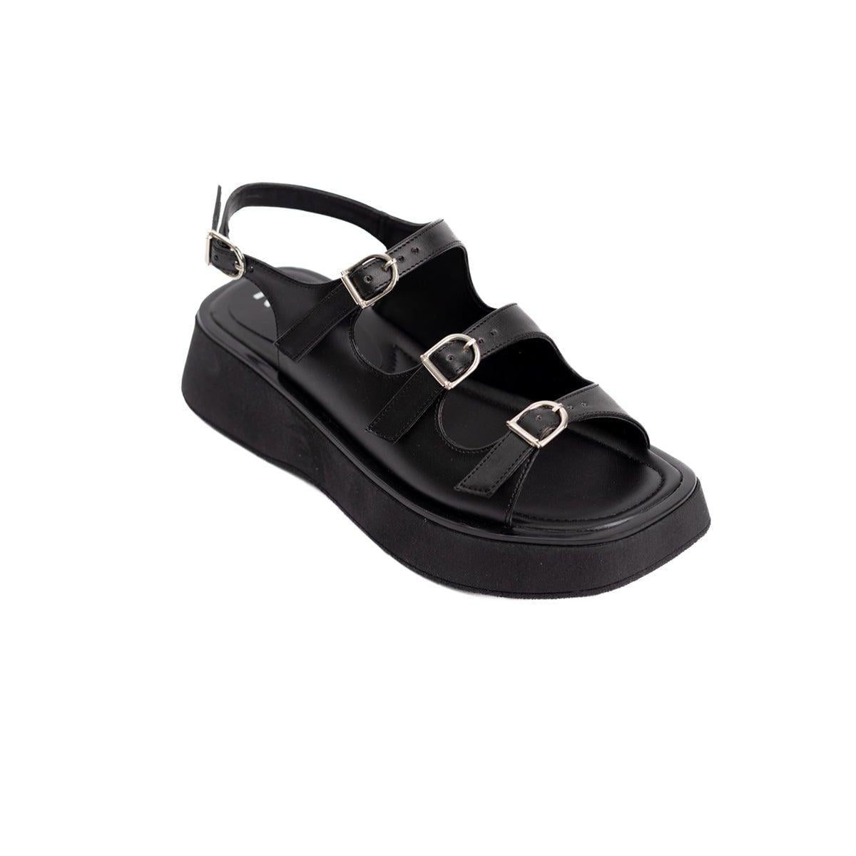SANDALIAS CASUALES MUJER ELEL NEGRO - 5