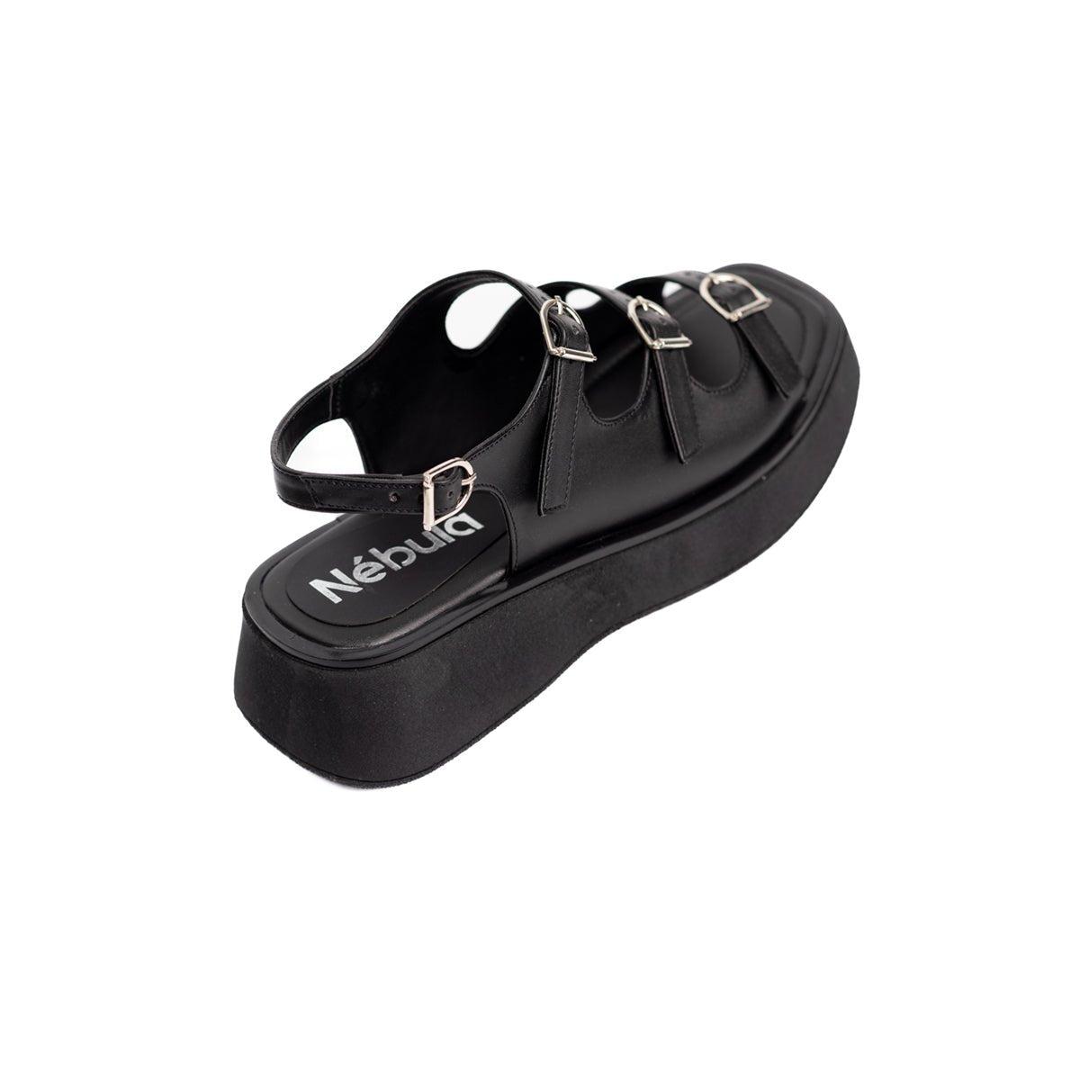 SANDALIAS CASUALES MUJER ELEL NEGRO - 6