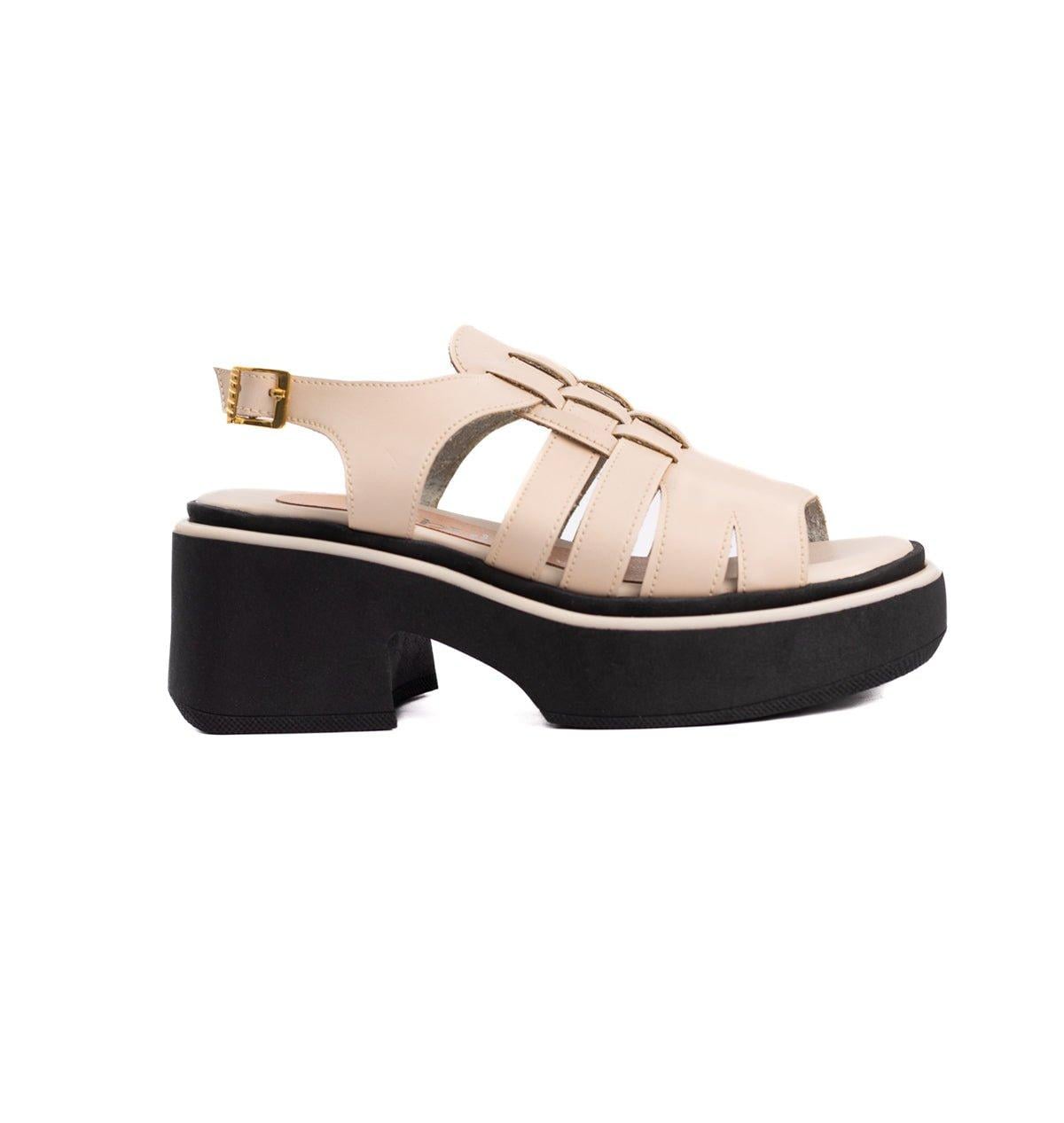 SANDALIAS CASUALES MUJER CANDIA BEIGE - 4