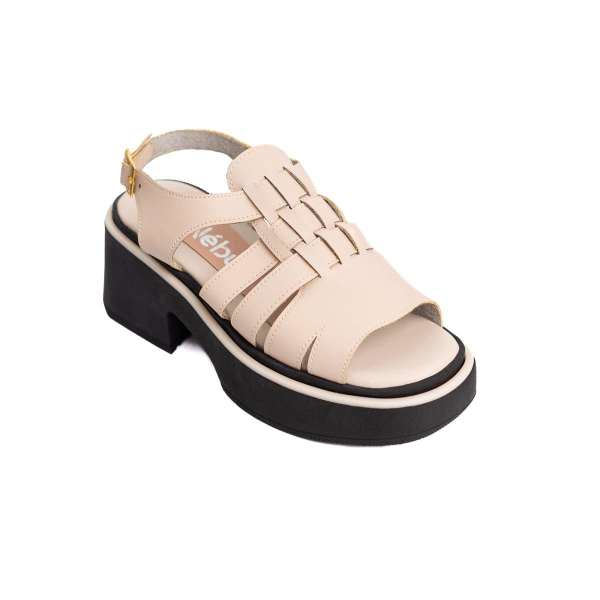 SANDALIAS CASUALES MUJER CANDIA BEIGE - 5