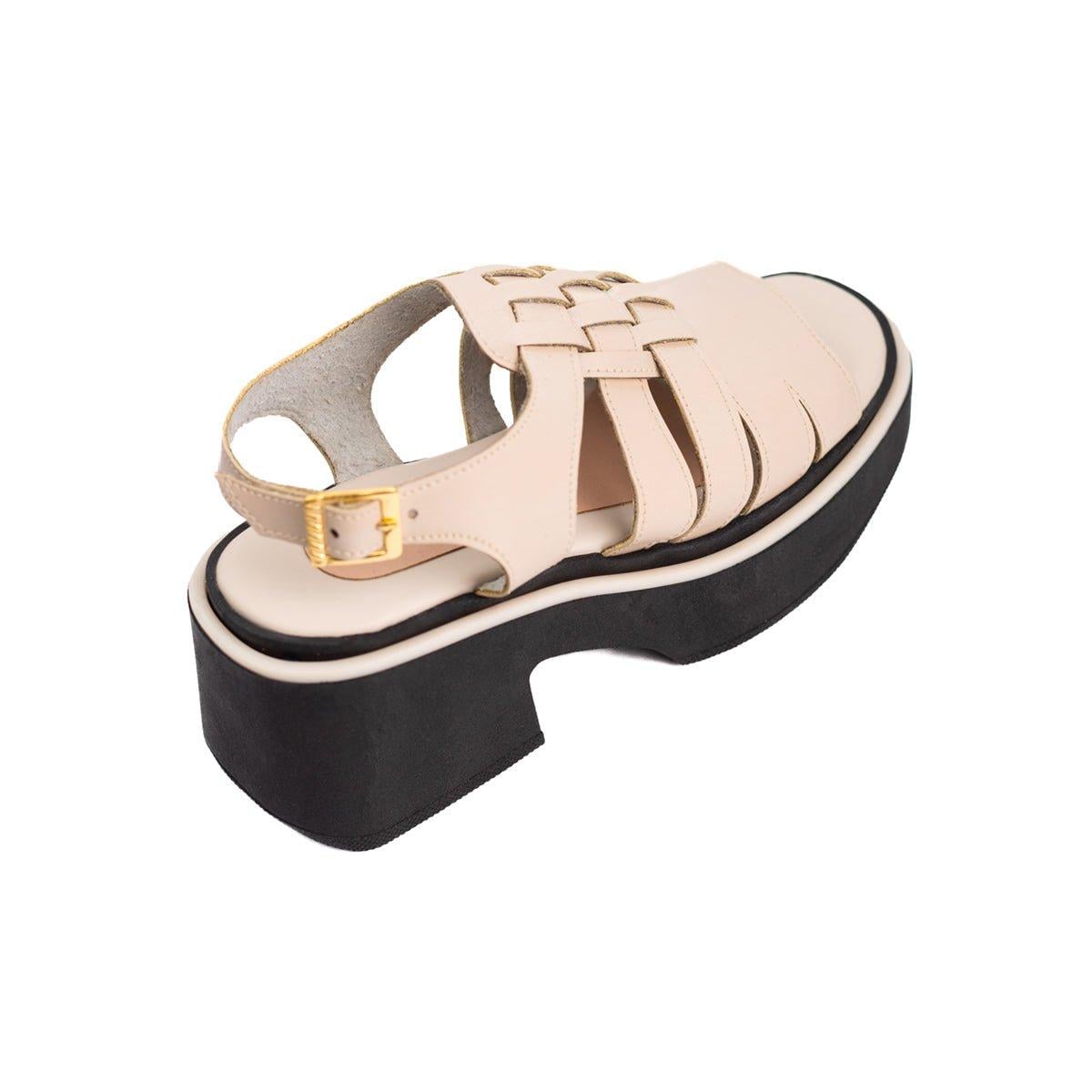 SANDALIAS CASUALES MUJER CANDIA BEIGE - 6