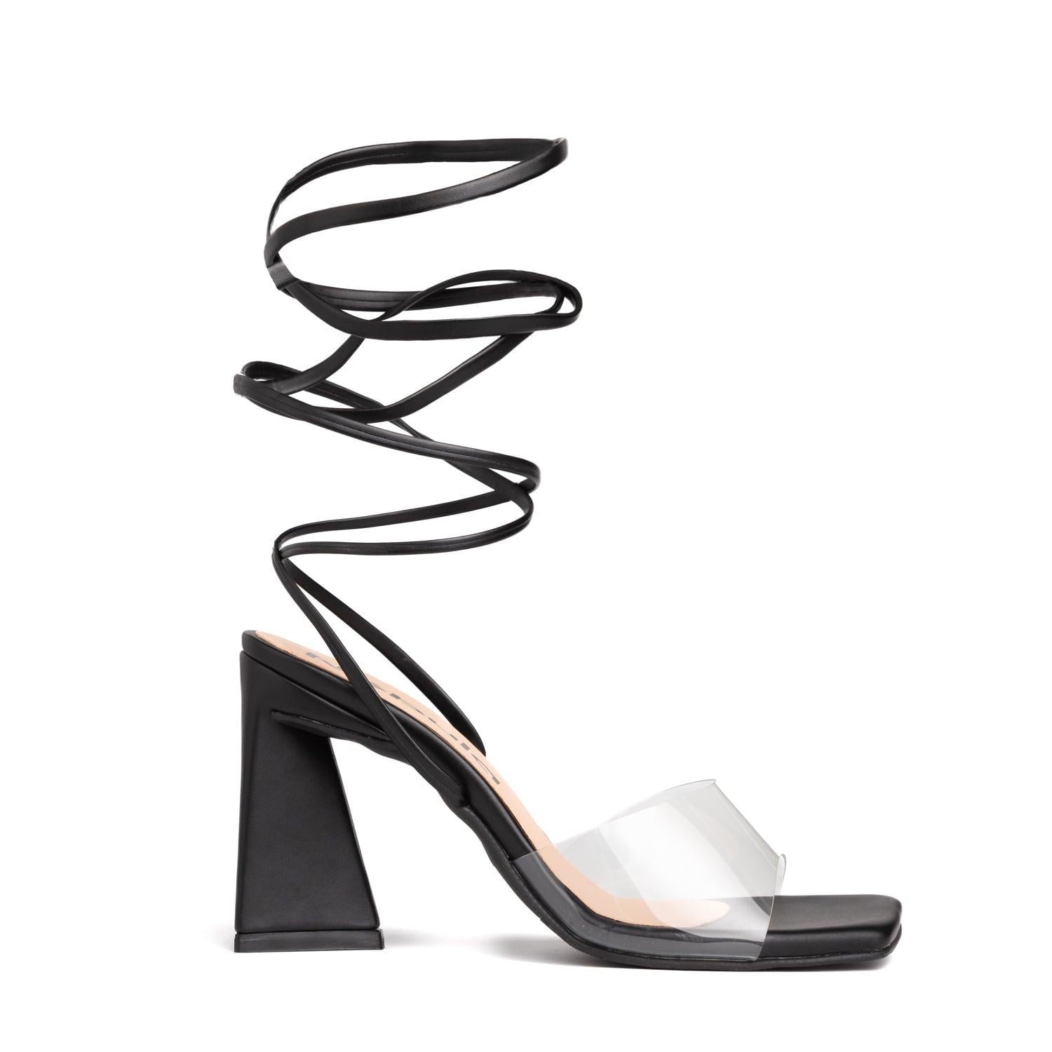 SANDALIAS DE VESTIR MUJER ROUGE NEGRO - 4