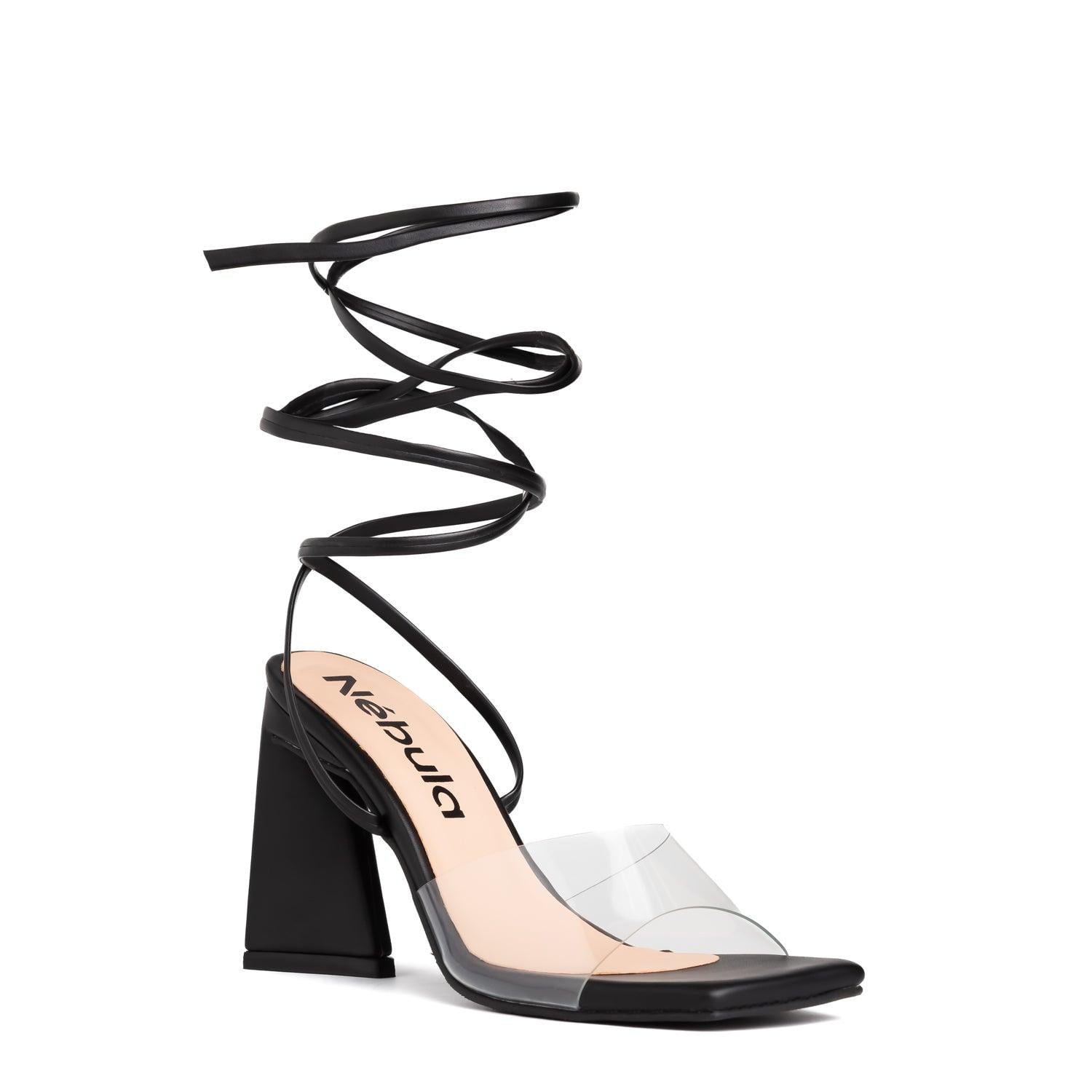SANDALIAS DE VESTIR MUJER ROUGE NEGRO - 5