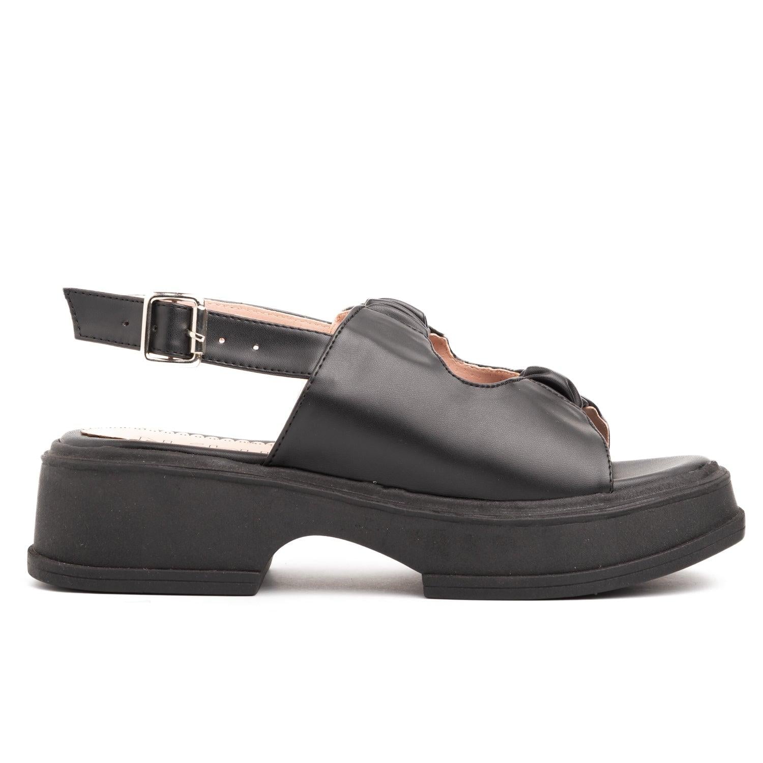 SANDALIAS CASUALES MUJER BRAKZON NEGRO - 4